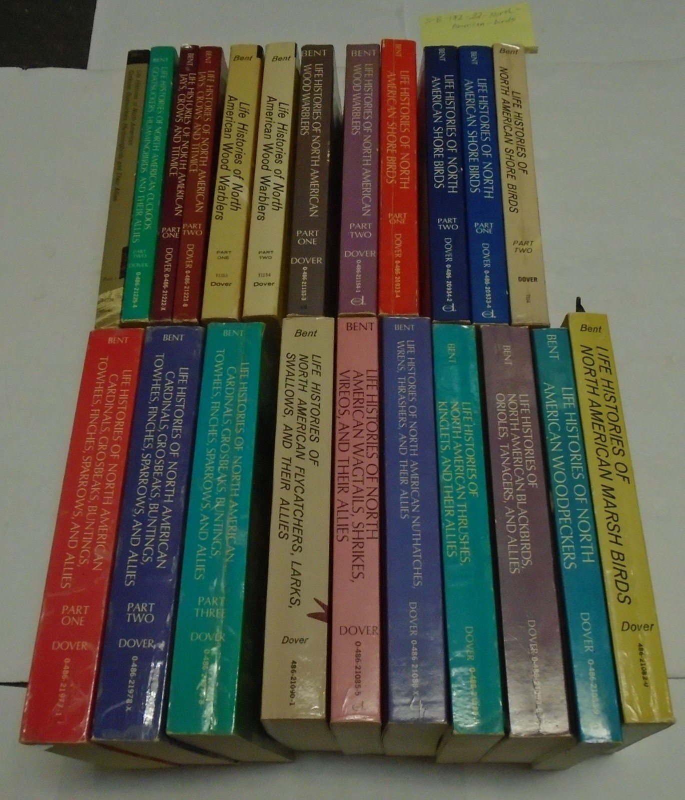 Lot 22 Life Histories of North American Birds Species Bent: Birding, Ornithology