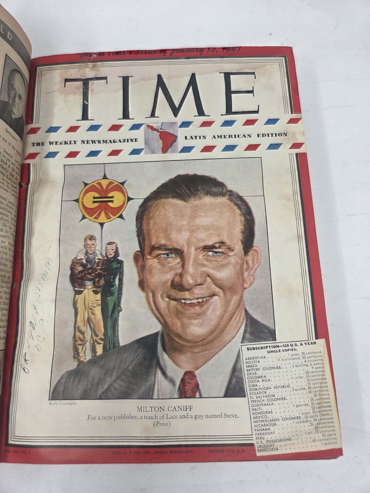 1947 Time Magazine Bound Hardcover Book – January through December