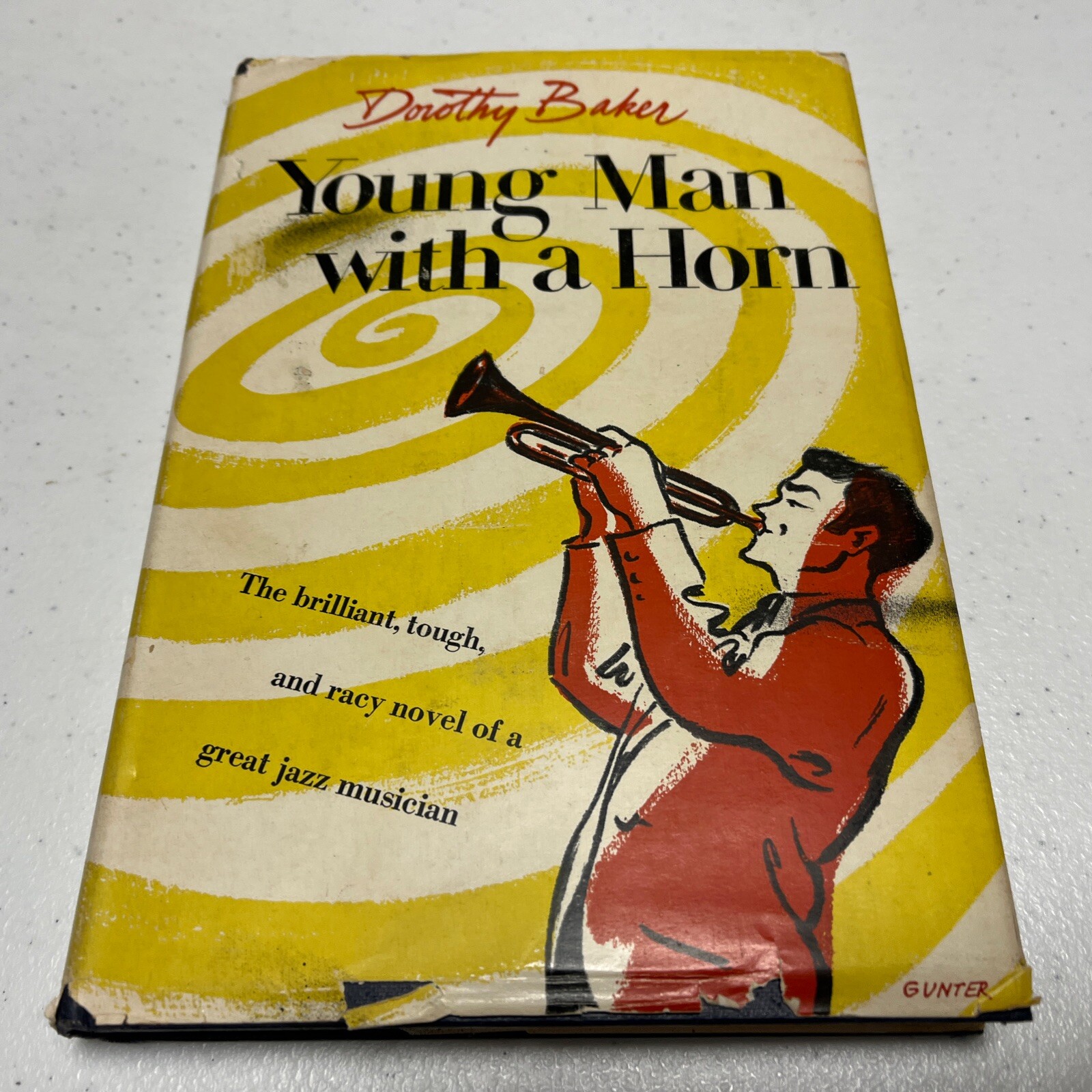 Young Man With a Horn by Dorothy Baker~1946 1st Tower Books Ed~HCDJ WPC
