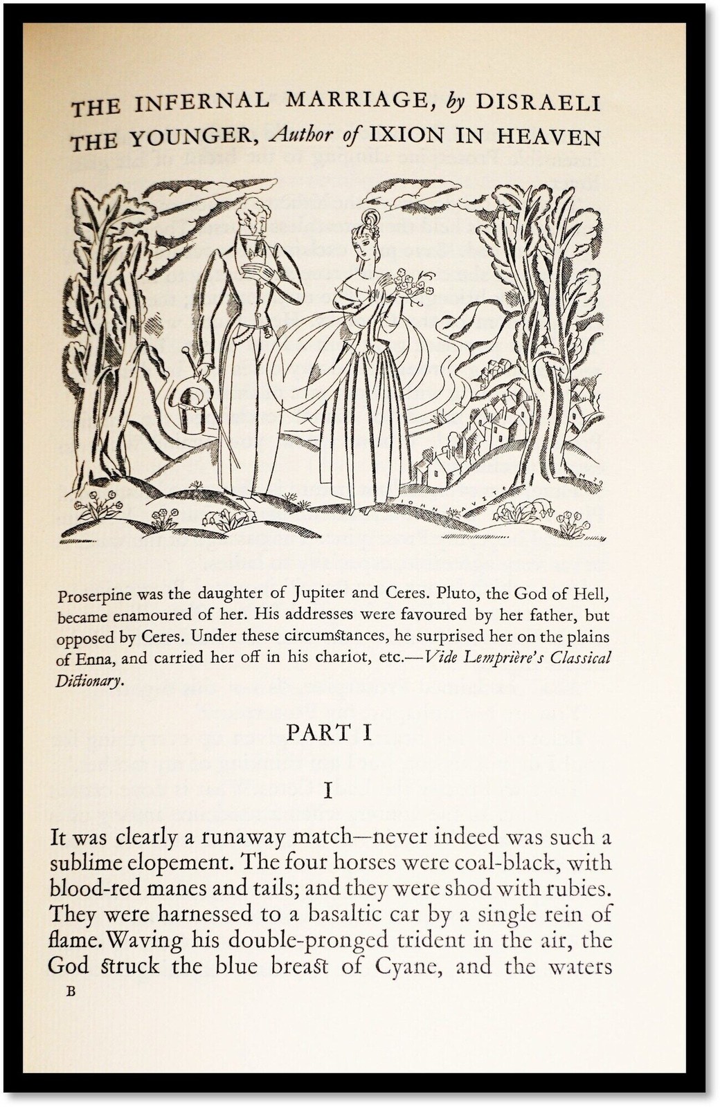 1929 Infernal Marriage Disraeli / John Austen Art SIGNED 1st Ltd #6/850 Curwen