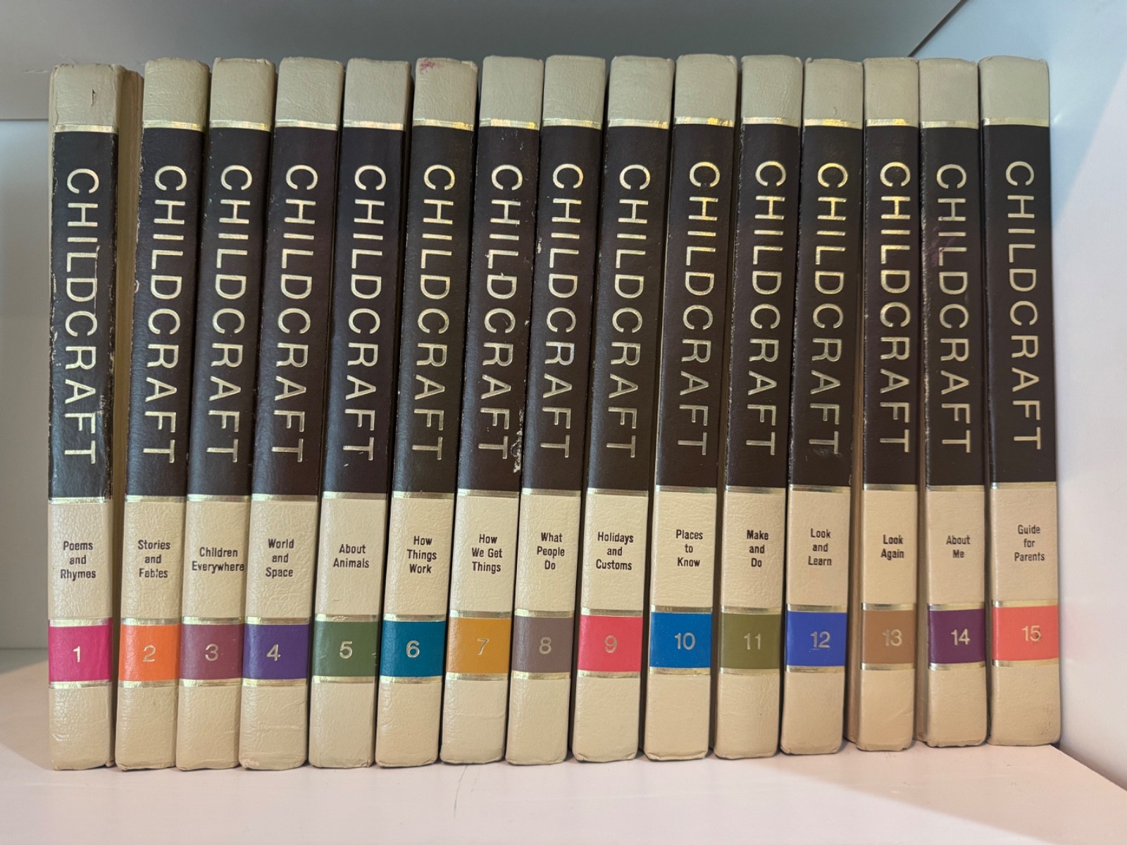1972 Childcraft The How and Why Library Book Set 1- 15 Complete Encyclopedia