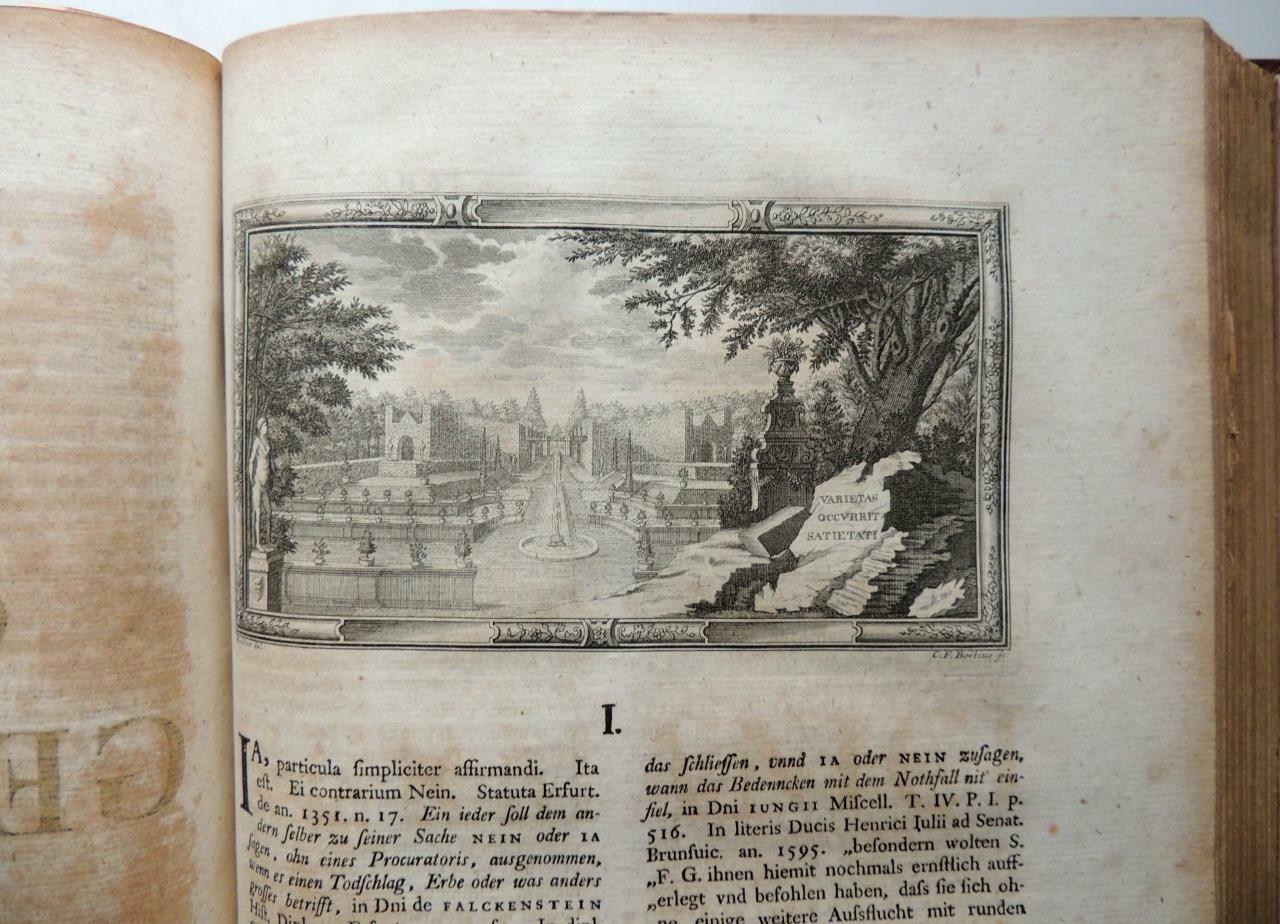 1758 GERMAN DICTIONARY Glossarivm Germanicvm LATIN Christiani Gottlob Haltaus