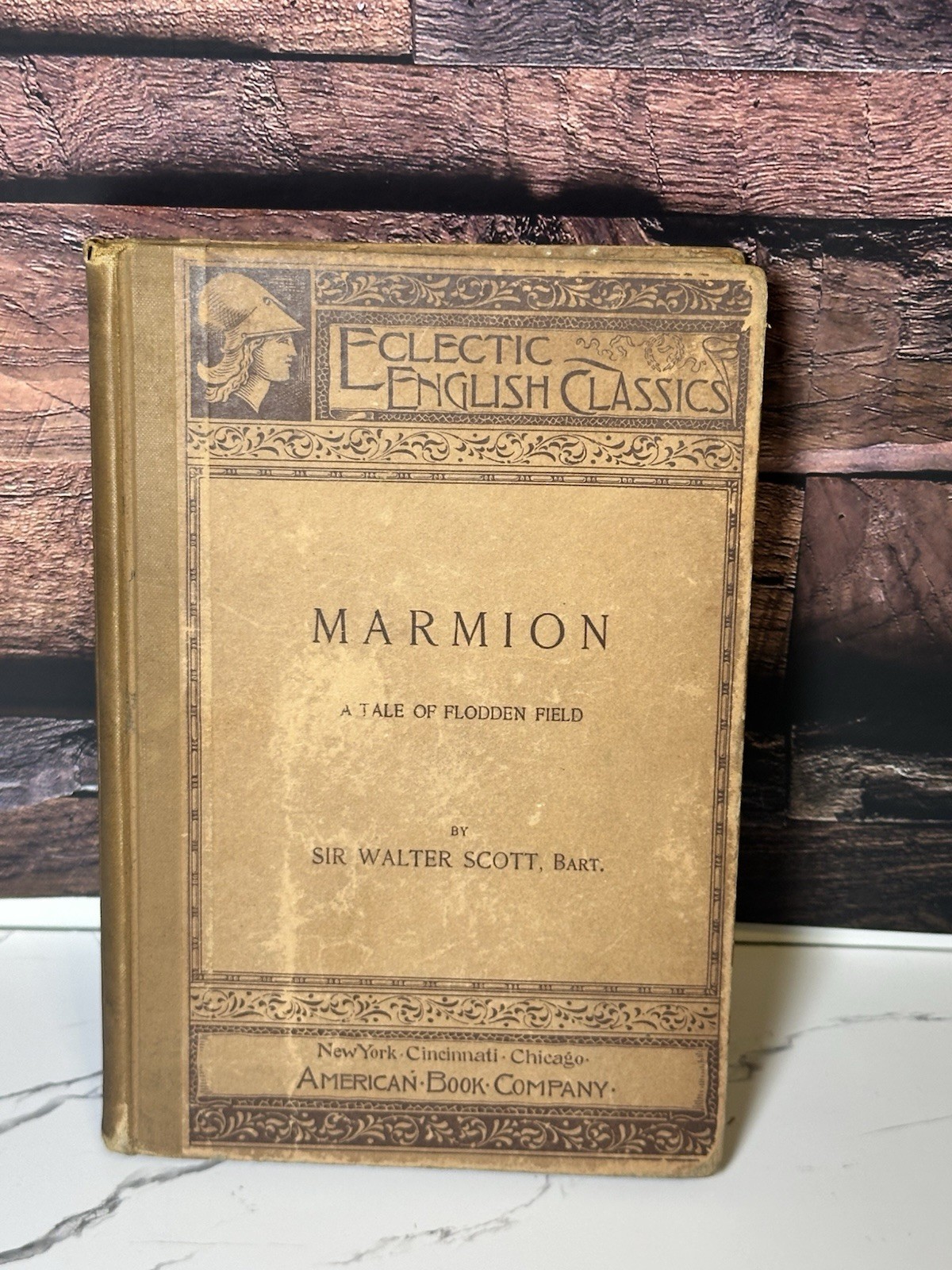 Antique Rare 1893 Eclectic English Classics -Marmion by Sir Walter Scott