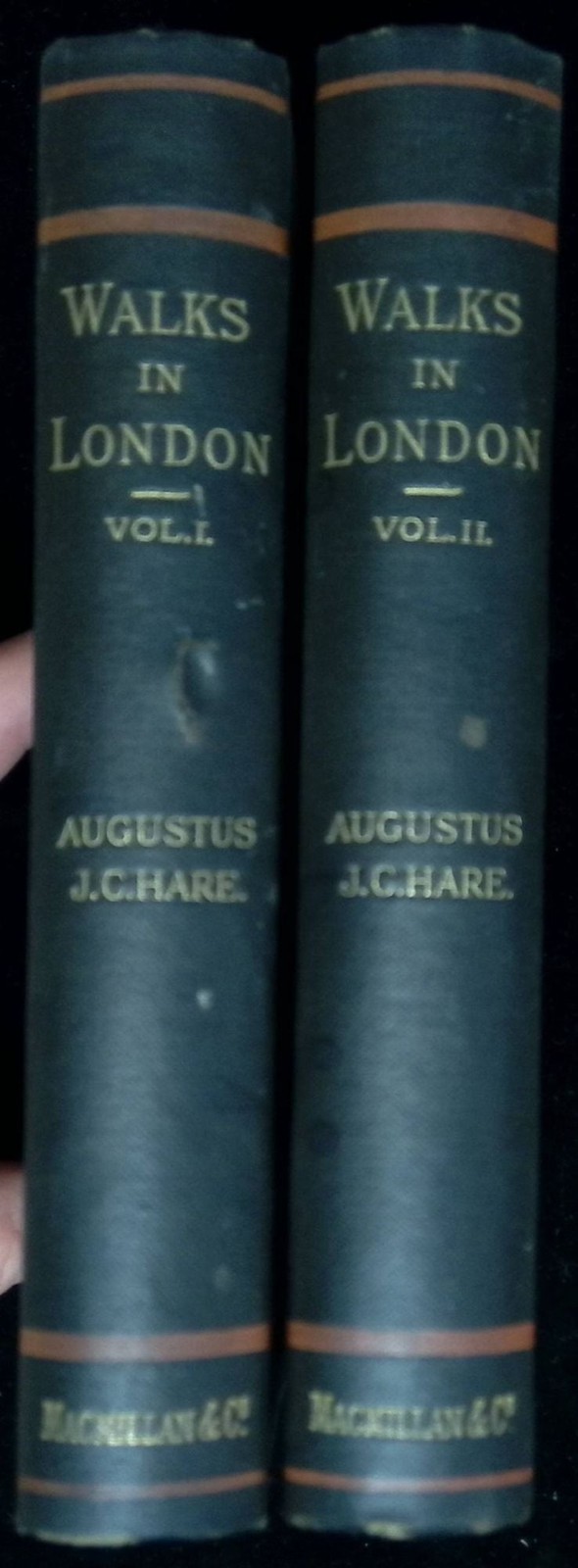 Augustus J C Hare / Walks in London Two volume complete set 1901 7th revised