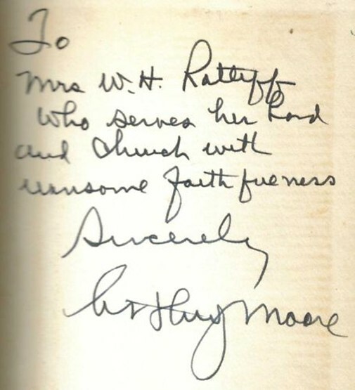 THE MIGHTY SAVIOUR, 1952 BOOK ***SIGNED by BISHOP ARTHUR JAMES MOORE***