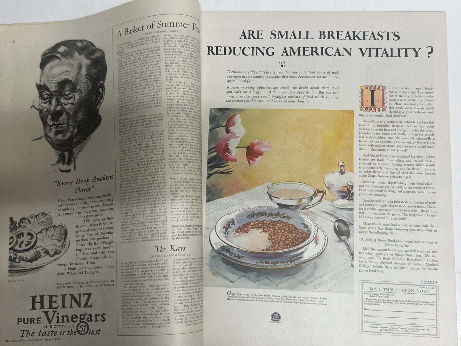 Lot Of 2 “Women’s Home Companion” Feb 1920 & Aug 1926 Nice