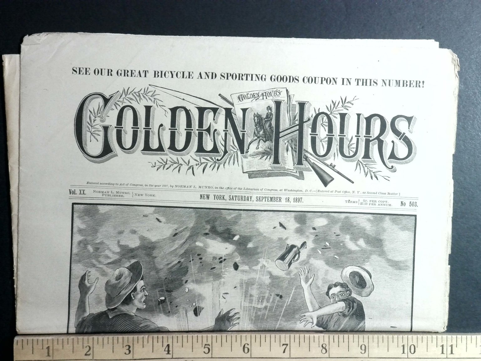 Golden Hours by Harrie Irving Hancock 1897 Adventure Illustrated Rare