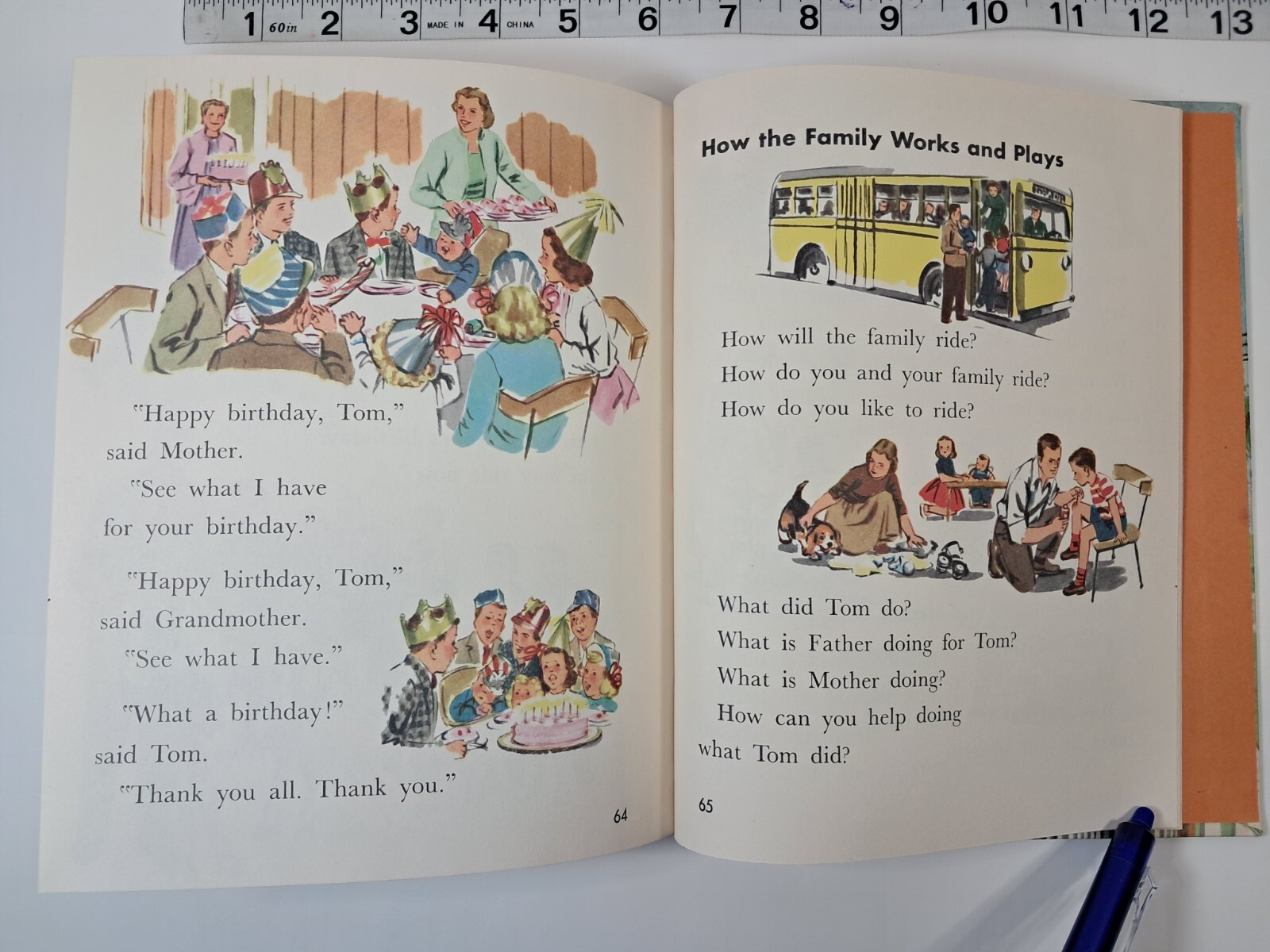 1956 At Home Teachers Edition The Basic Social Studies Hardcover Vtg School Book