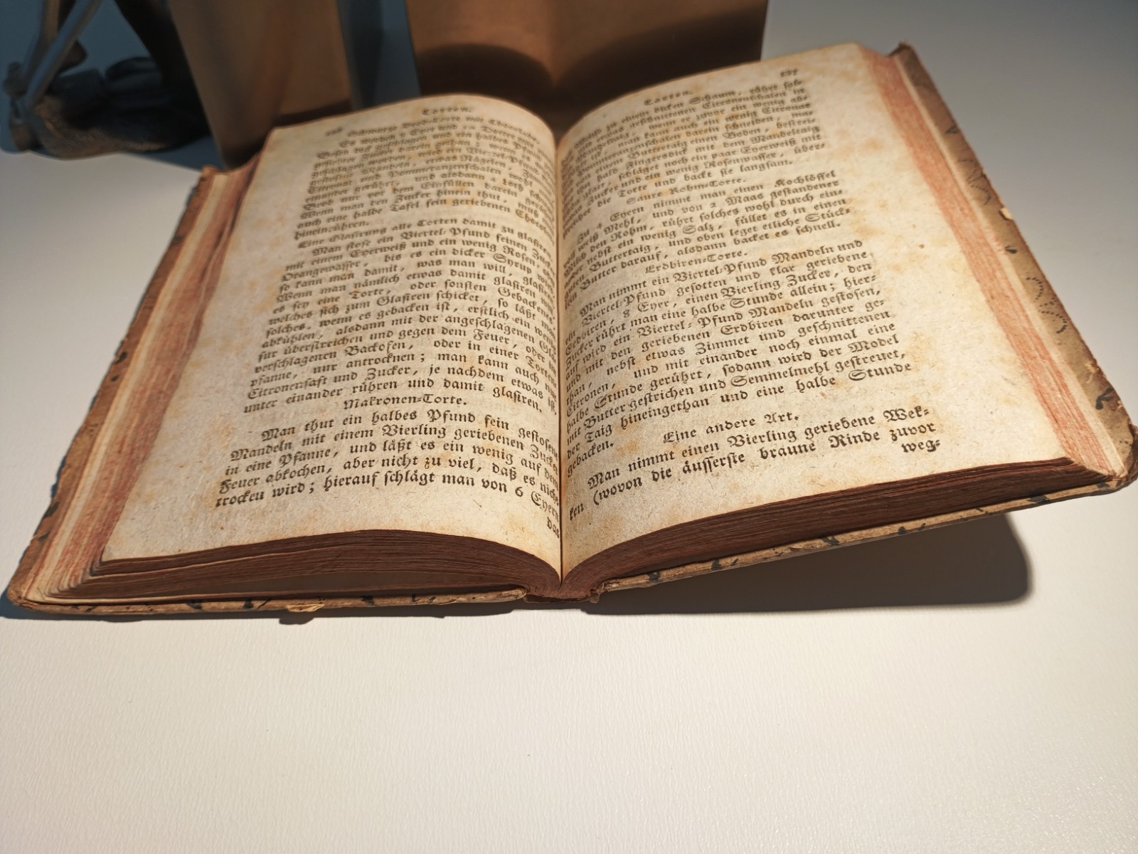 1798?? Göppinger Cookbook Cooking Baking Cake Soup Dishes Old Book Rare728