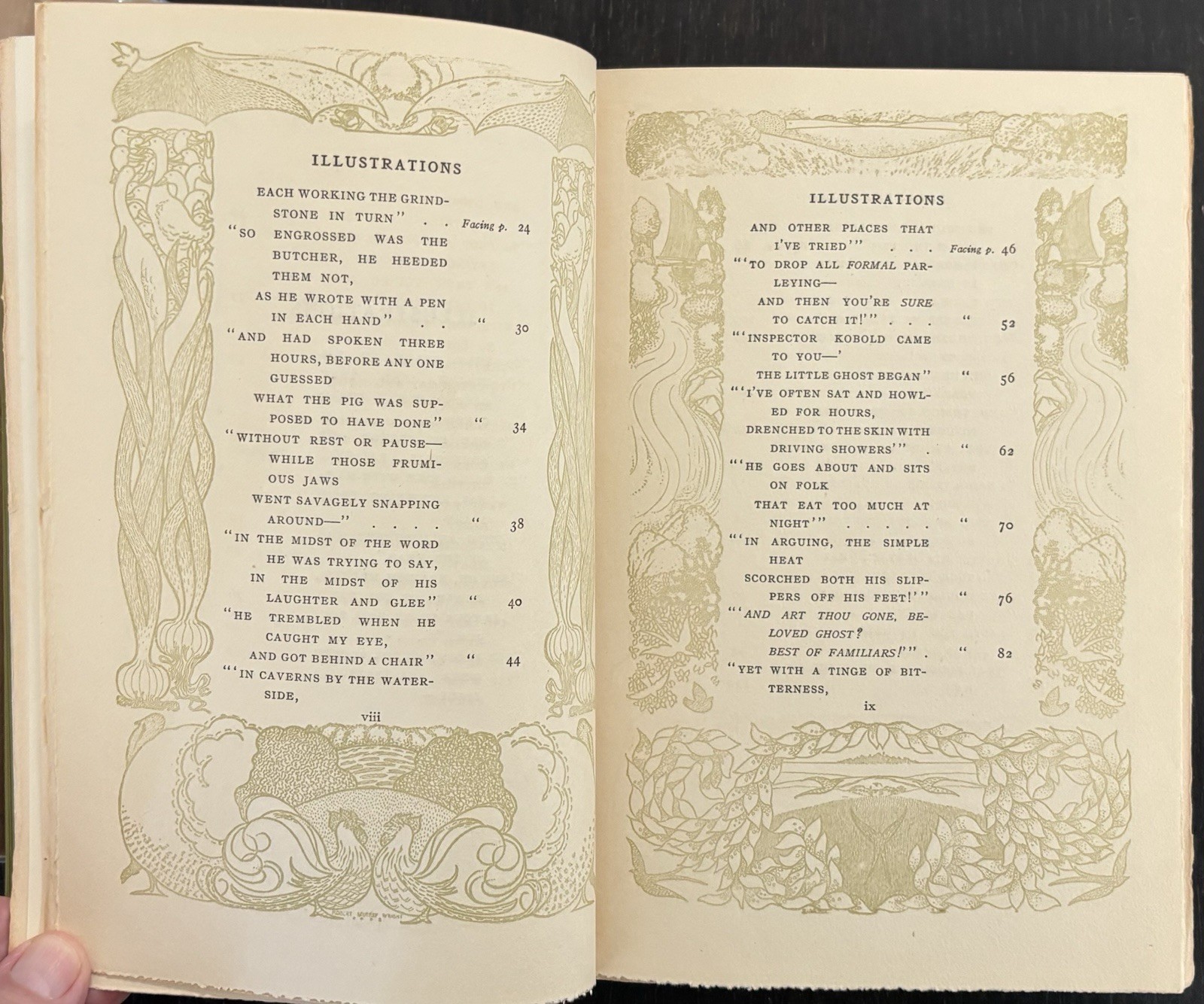 THE HUNTING OF THE SNARK AND OTHER POEMS BY LEWIS CARROLL 1903 – ILLUSTRATED