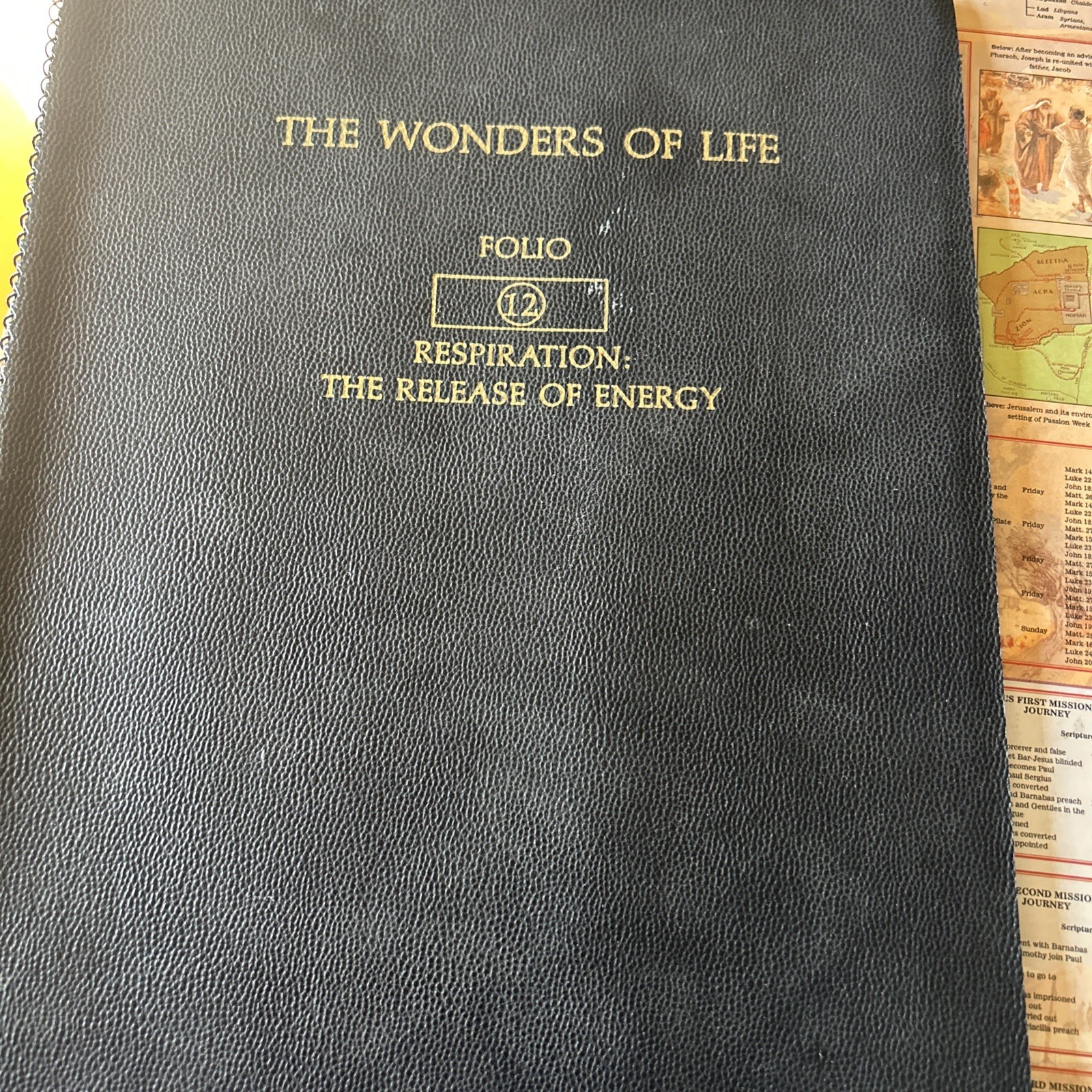 1-12 Micrograph 7401 w/slides Wonders of Life Folio The Cell spiral bound 1963