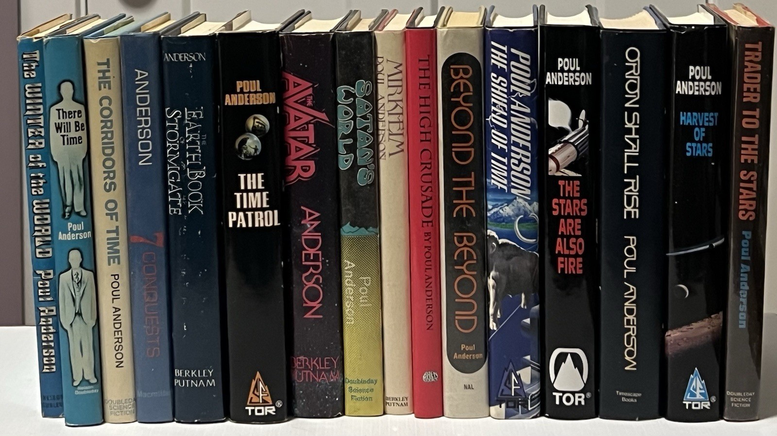 16 Sci Fi Poul Anderson Hardcover Book Collection BCE Science Fiction Lot