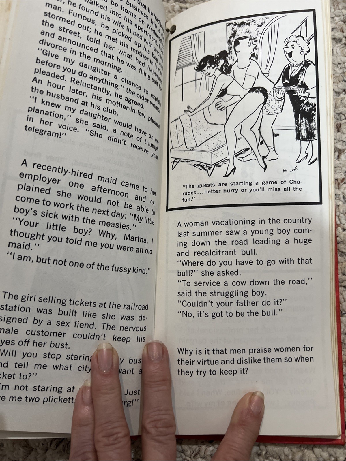 1961 Jokes for the John Vintage Adult Humor Cartoons & Stories Jokes Potty