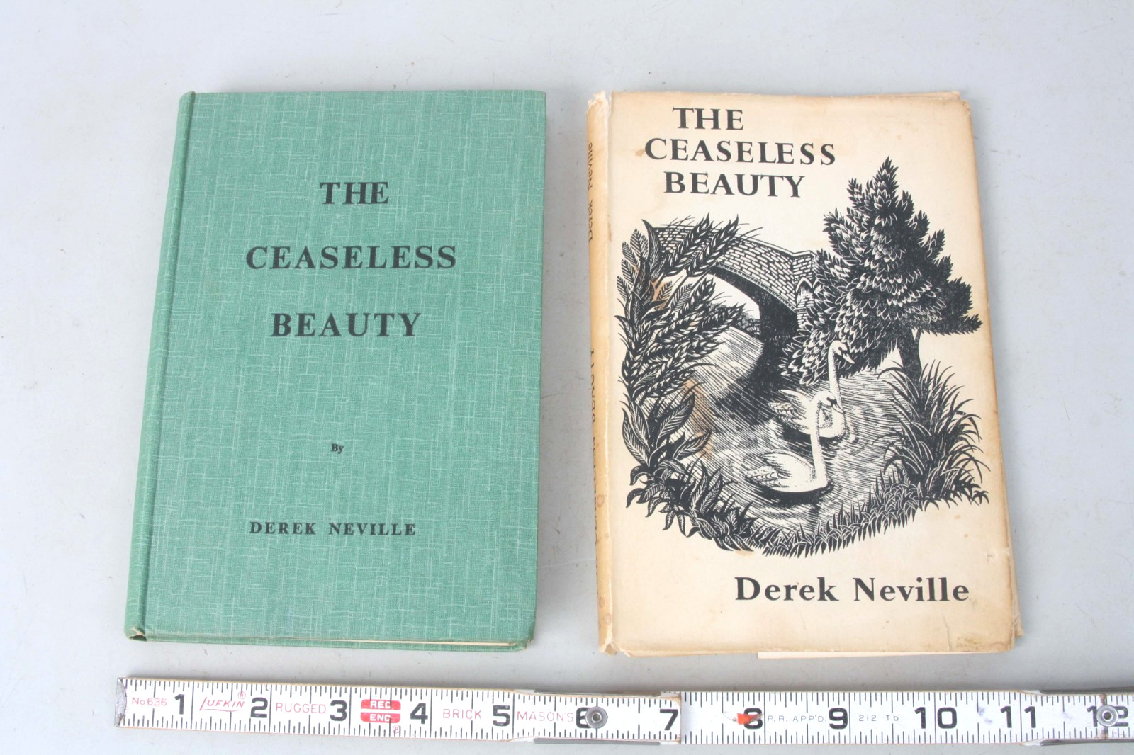 THE CEASELESS BEAUTY Derek Neville 1955 1st Edition Hardcover Spiritual Poetry
