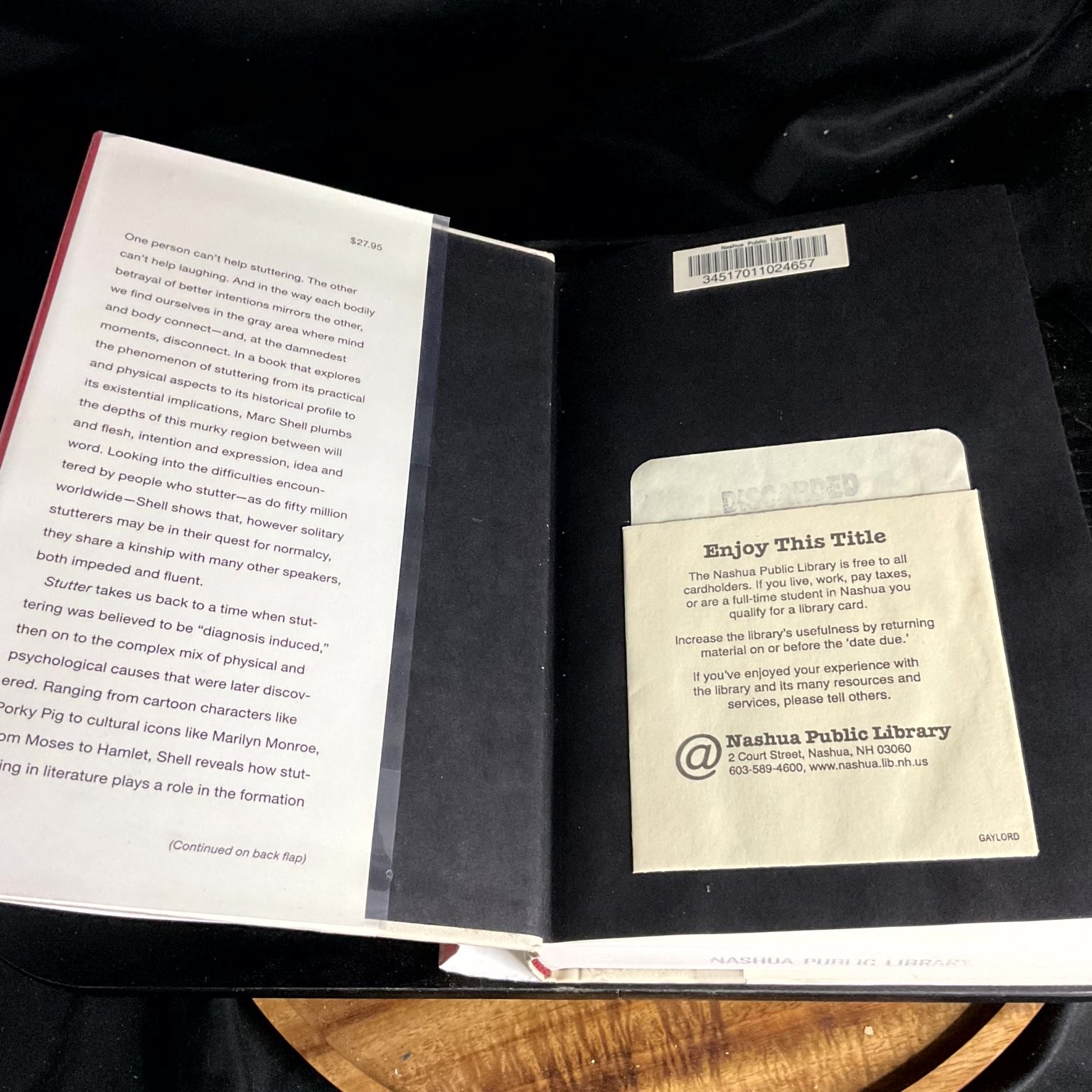 Stutter Marc Shell 2005 Harvard University Press Language