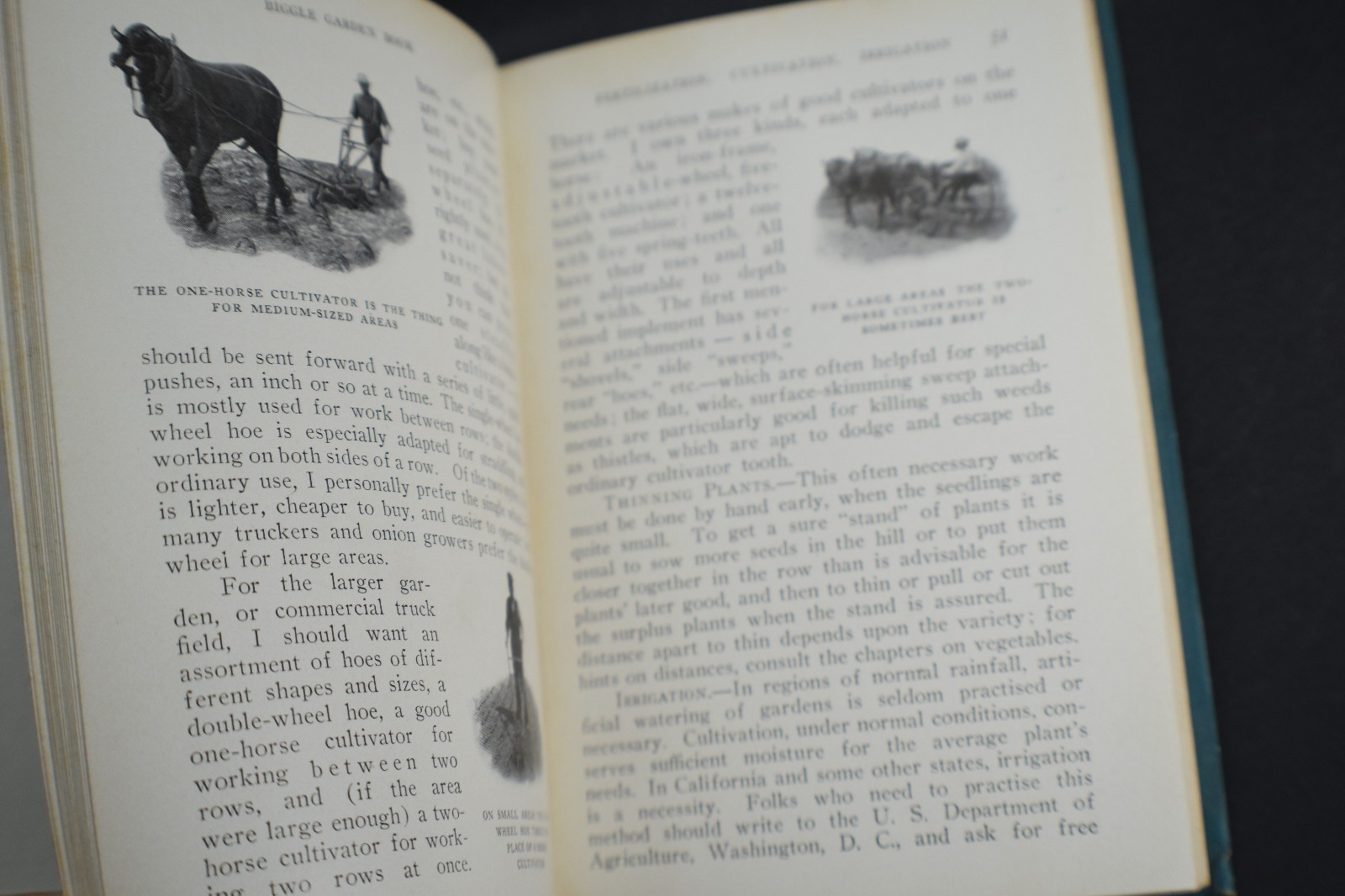 1908 *FIRST* Biggle Garden Book: Vegetables, Small Fruits & Flowers