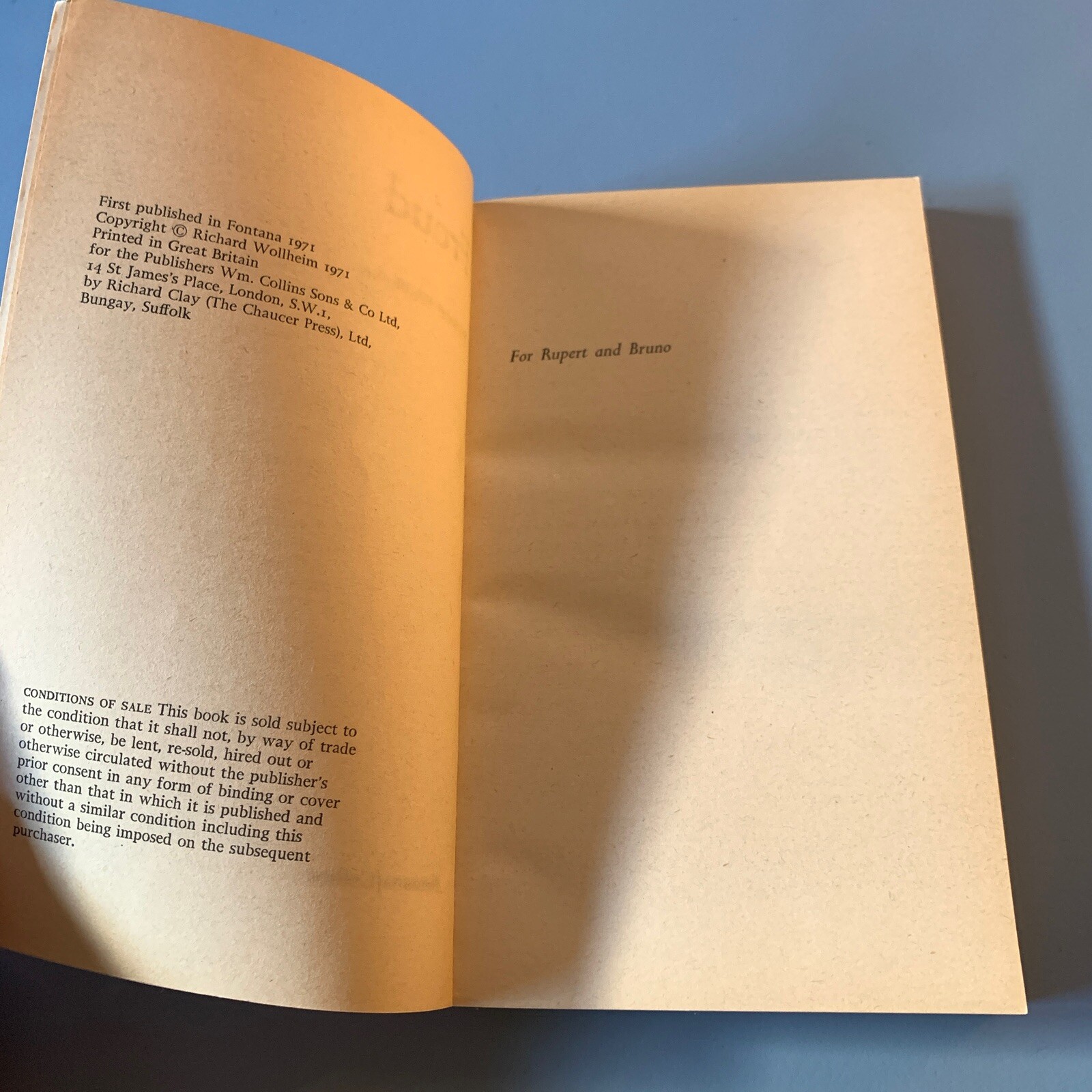 FREUD by Richard Wollheim 1974 Vintage Fontana Modern Master’s