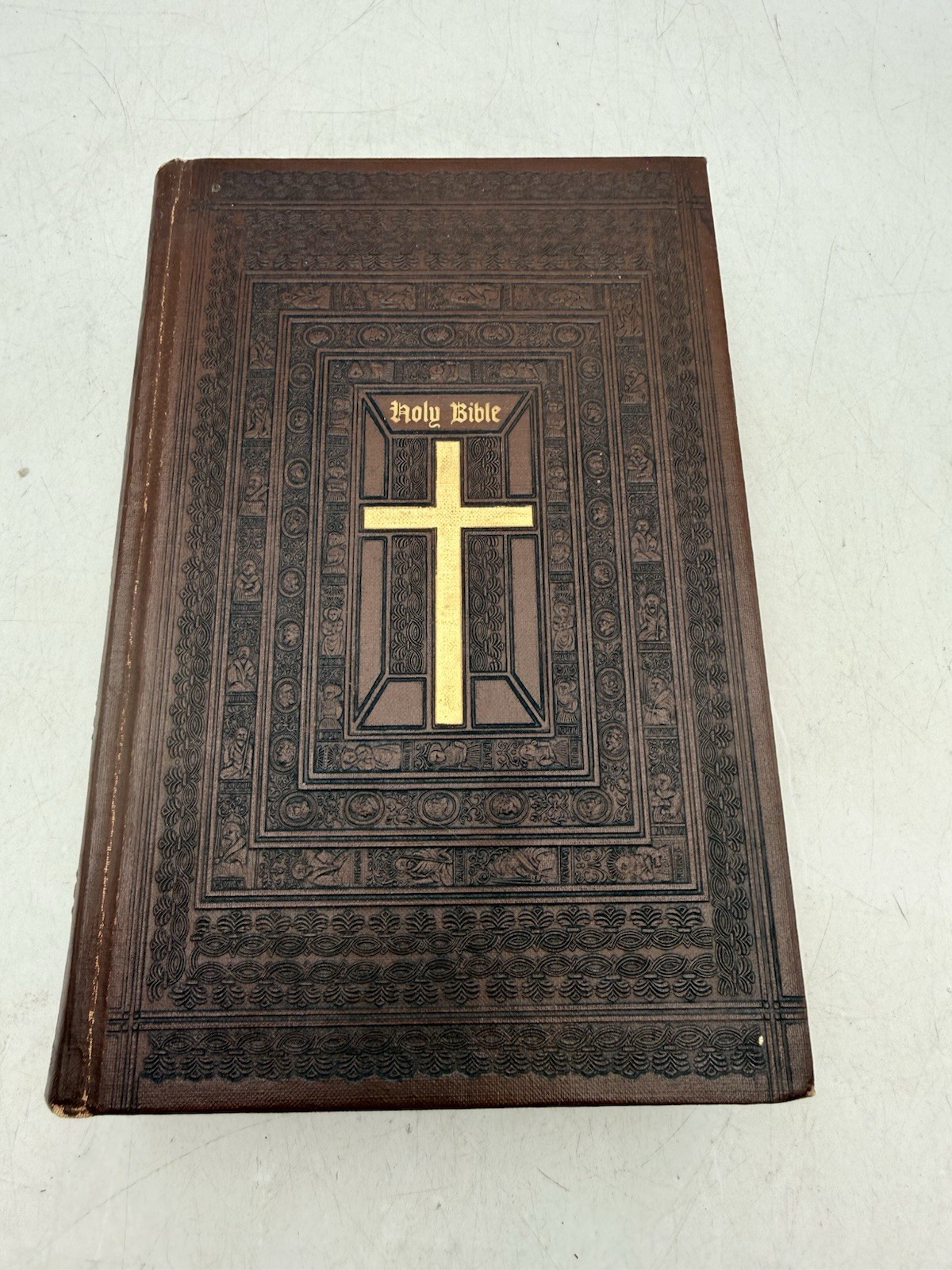 1953 Catholic Family Edition Holy Bible John J Crawley Cardinal Spellman