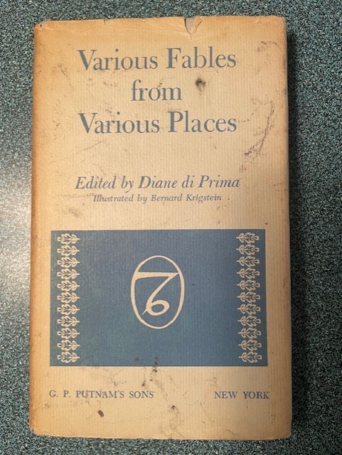 Various Fables from Various Places by Diane di Prima (1960, HCDJ)