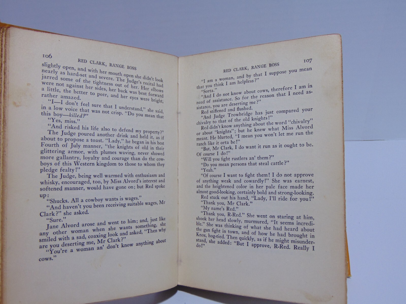 Red Clark, Range Boss by Gordon Young (1938, Hardcover) Stated 1st Edition