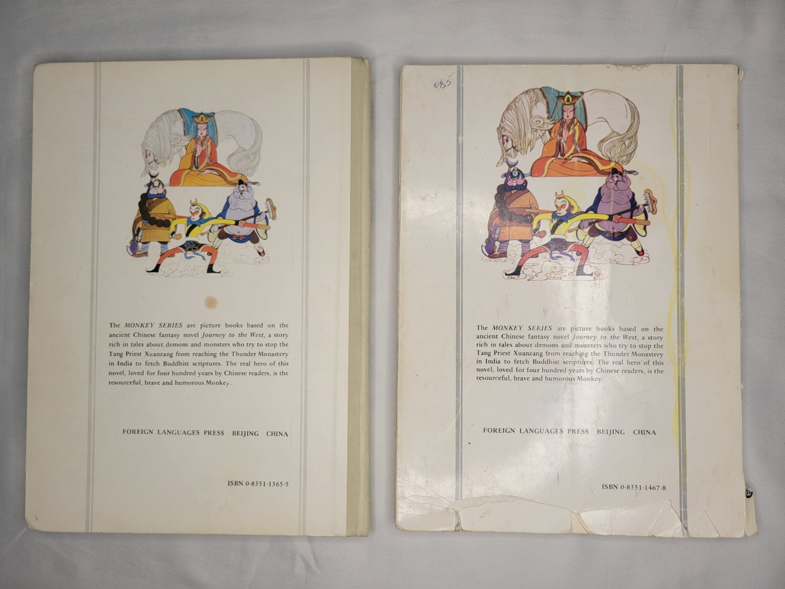 Two (2) Monkey Series Books First Edition 1985 – READ DESCRIPTION