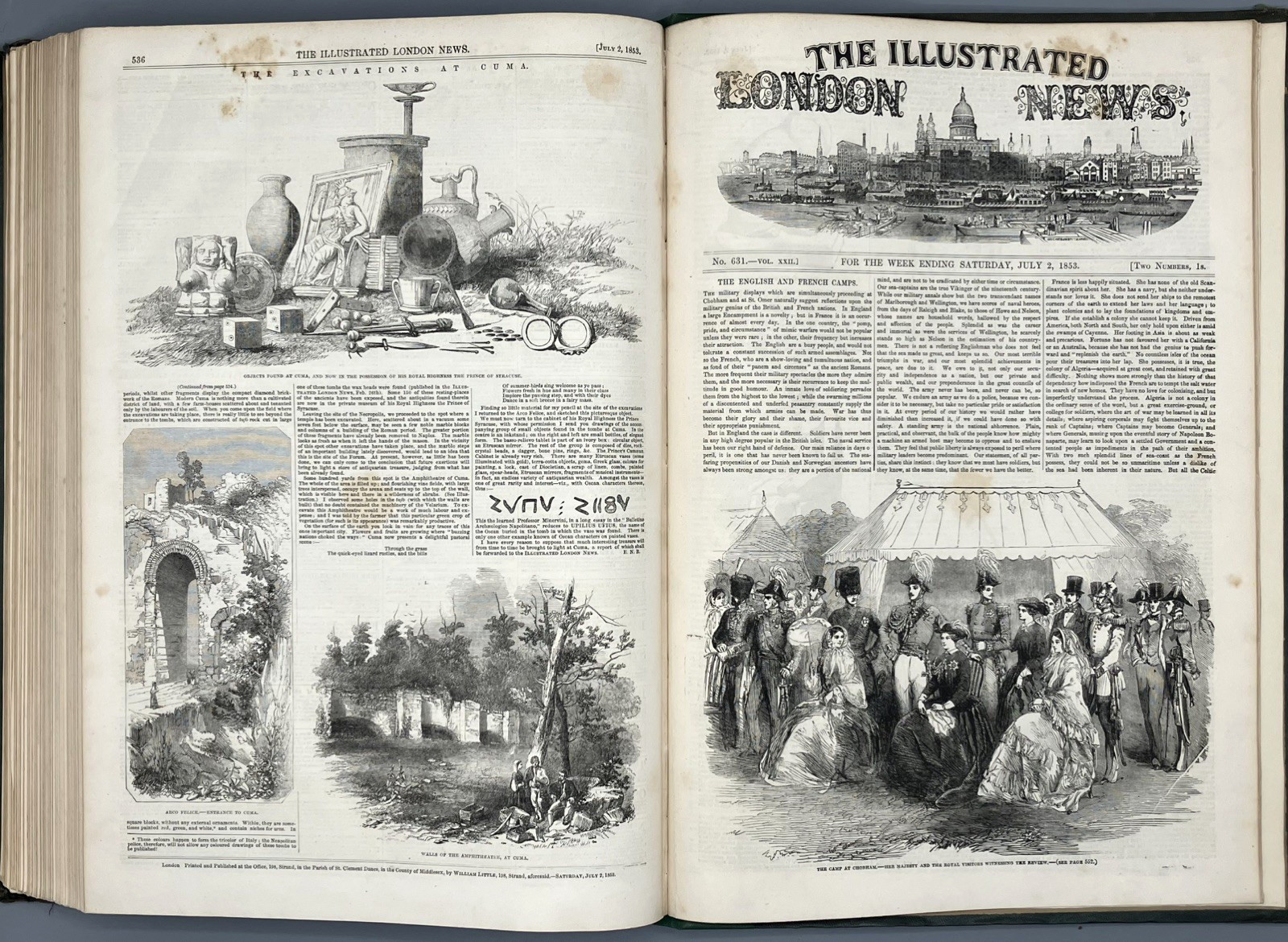 ** Special Listing for rfitz_69 ** Illustrated London News 1852 1853 V21 & V22