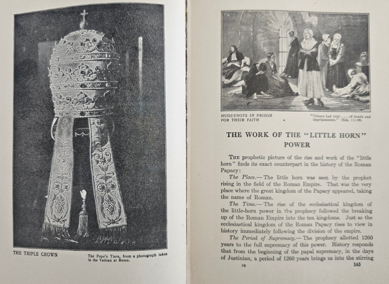 Antique 1918 OUR DAY IN THE LIGHT OF PROPHECY HC 7th Day Adventist SPICER Illus