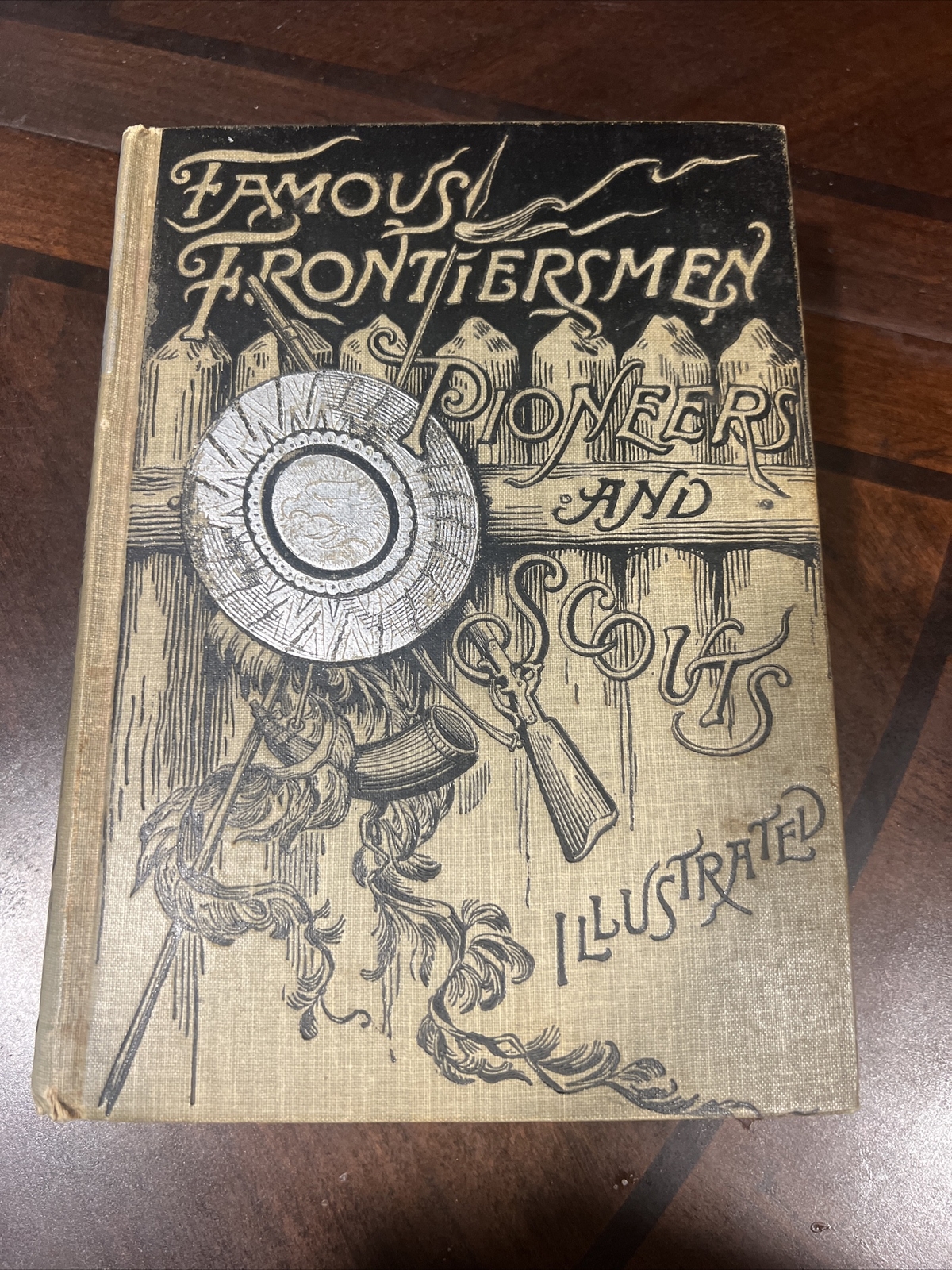 c1890 Famous Frontiersmen Pioneers and Scouts Daniel Boone Davey Crockett..9-3