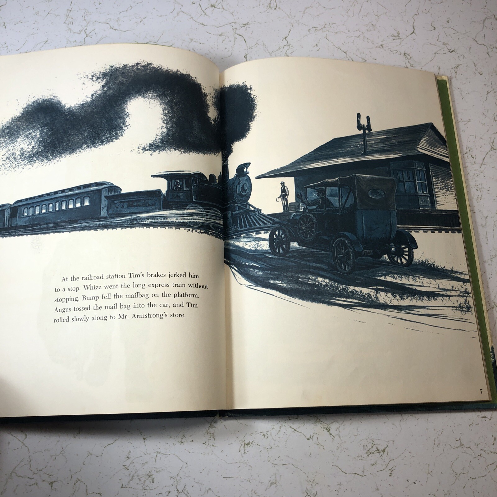 „Go Tim Go!“ by May Mcneer, ill. by Lynd Ward. 1967 1st Ed. HC Hard to Find Book
