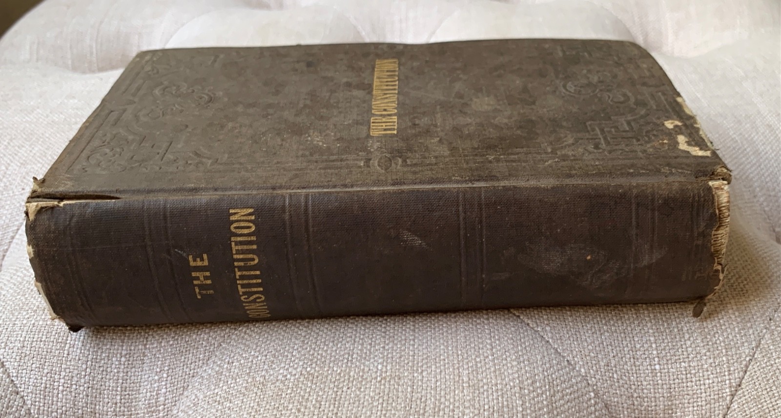 1853 Signed, The Constitution of the United States, W. Hickey 6th Ed. Antique