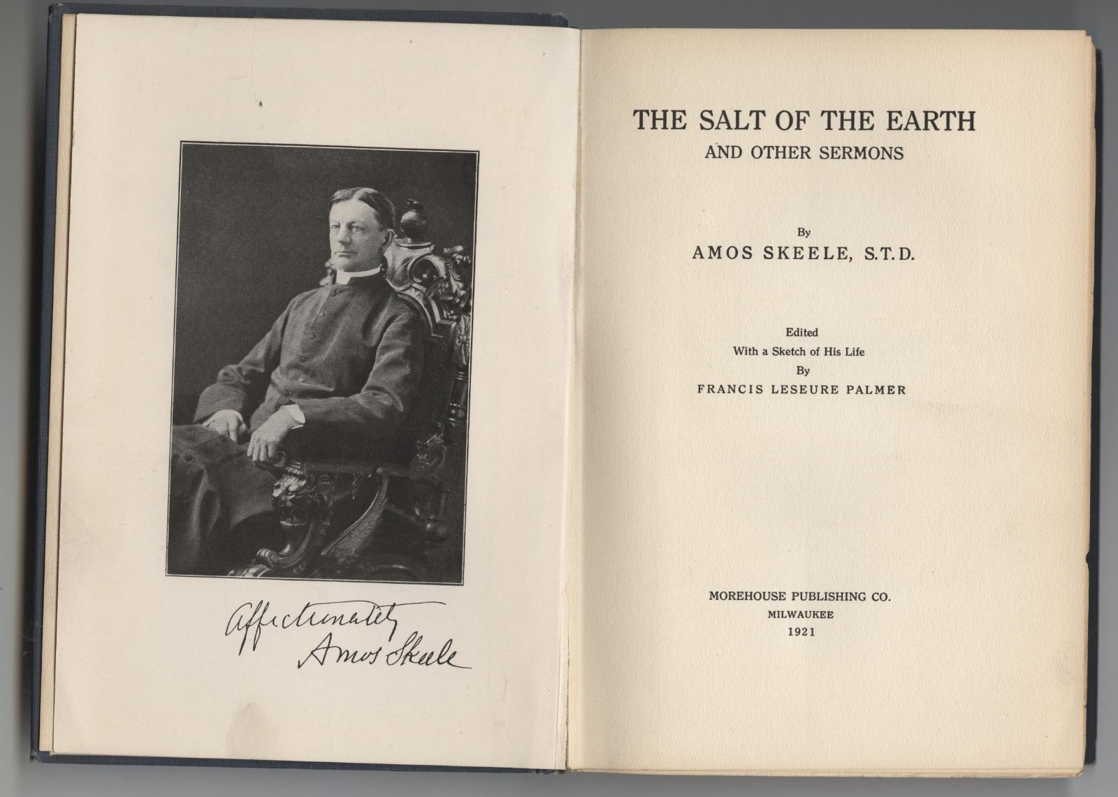 The Salt of the Earth and other Sermons by Amos Skelle (Hardcover,1921)