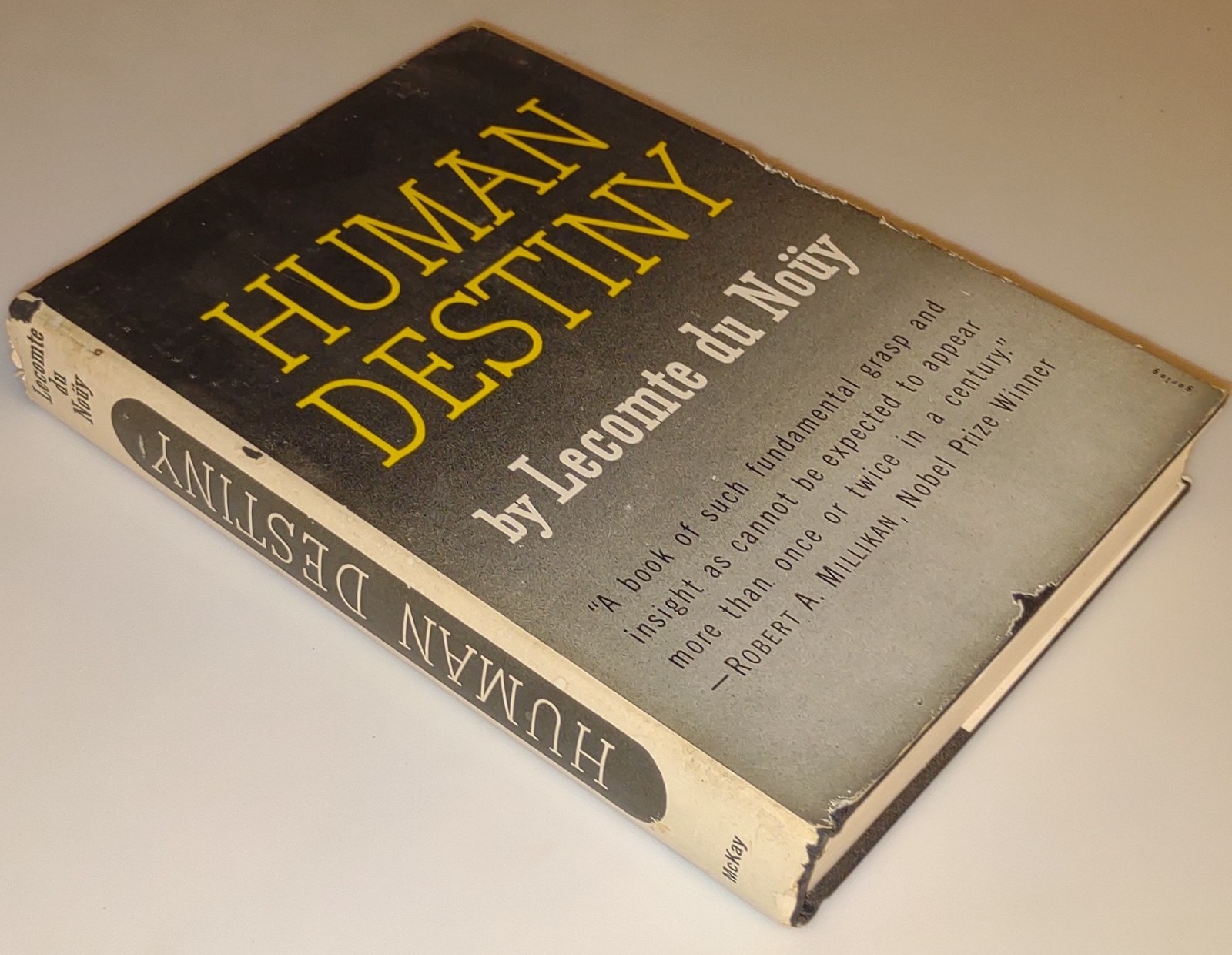 1947 „HUMAN DESTINY“ by Lecompte du Nouy, David McKay Co, HC/DJ