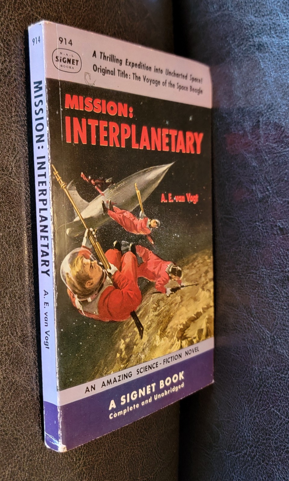 Mission: Interplanetary A.E. Van Vogt Signet 914 1st Print 1952 Meltzoff Cover