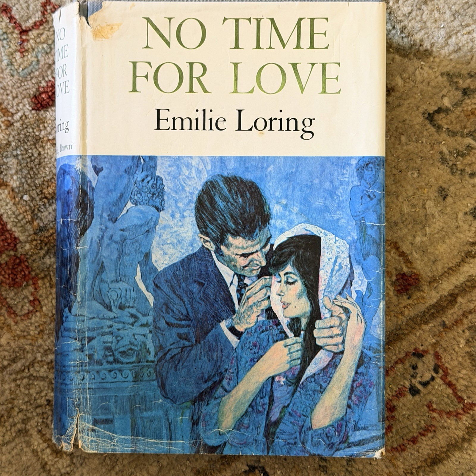 Emilie Loring, No Time For Love, 1970 First Edition, Hardcover w/Dust Jacket Vtg