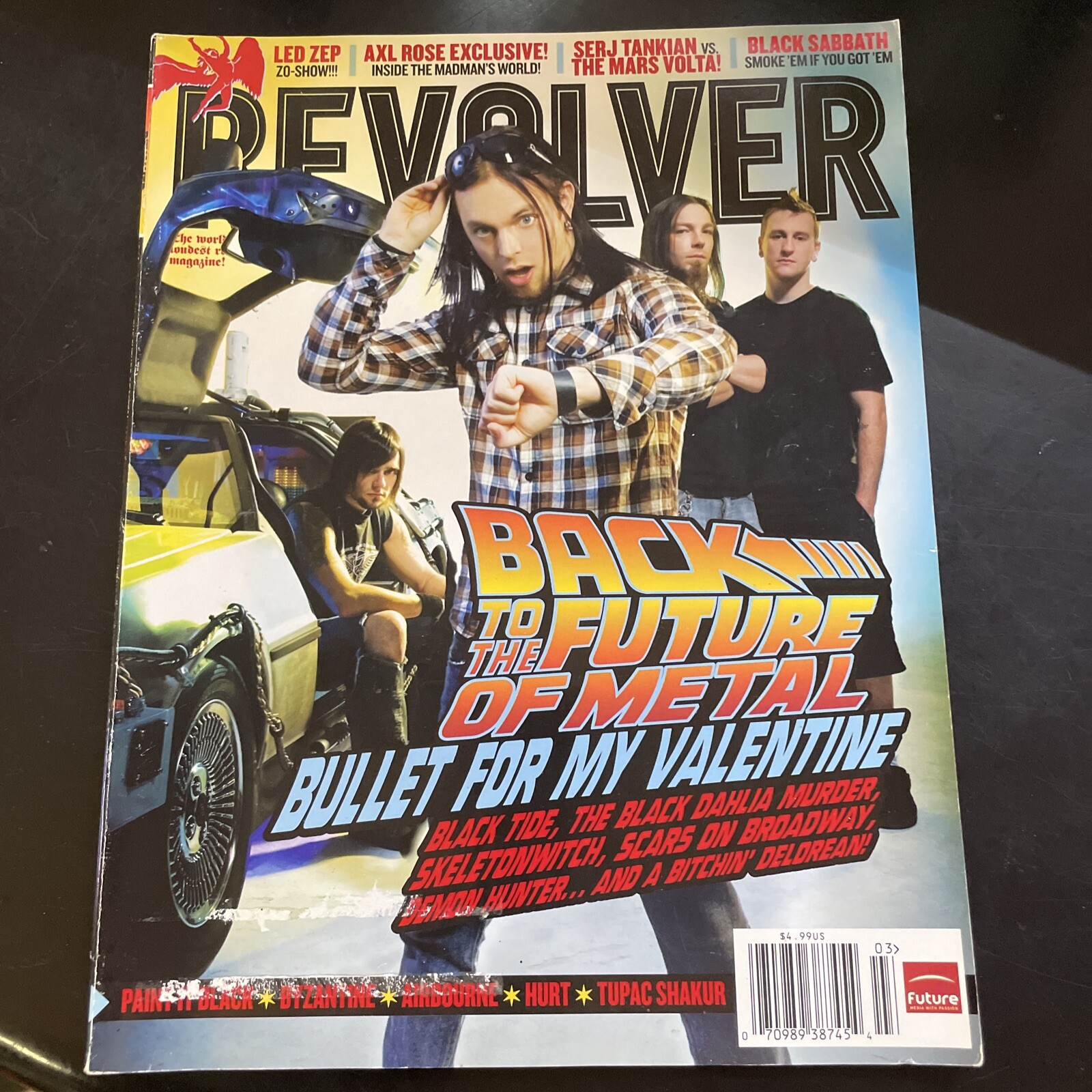 Revolver Magazine March 2008 Led Zep Axl Rose Black Sabbath Rock Metal Music