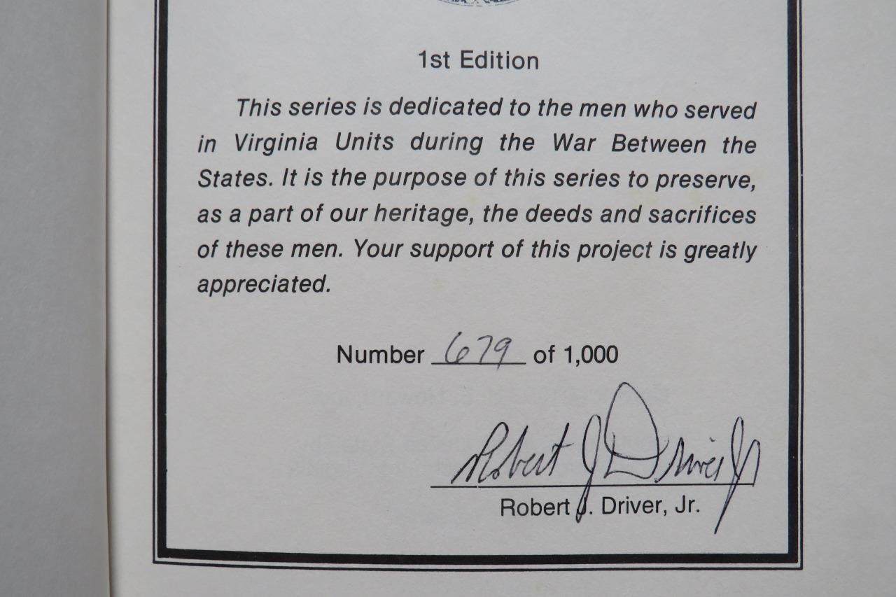 10th VIRGINIA CAVALRY – SIGNED FIRST EDITION – CIVIL WAR – ONLY 1000 PRINTED