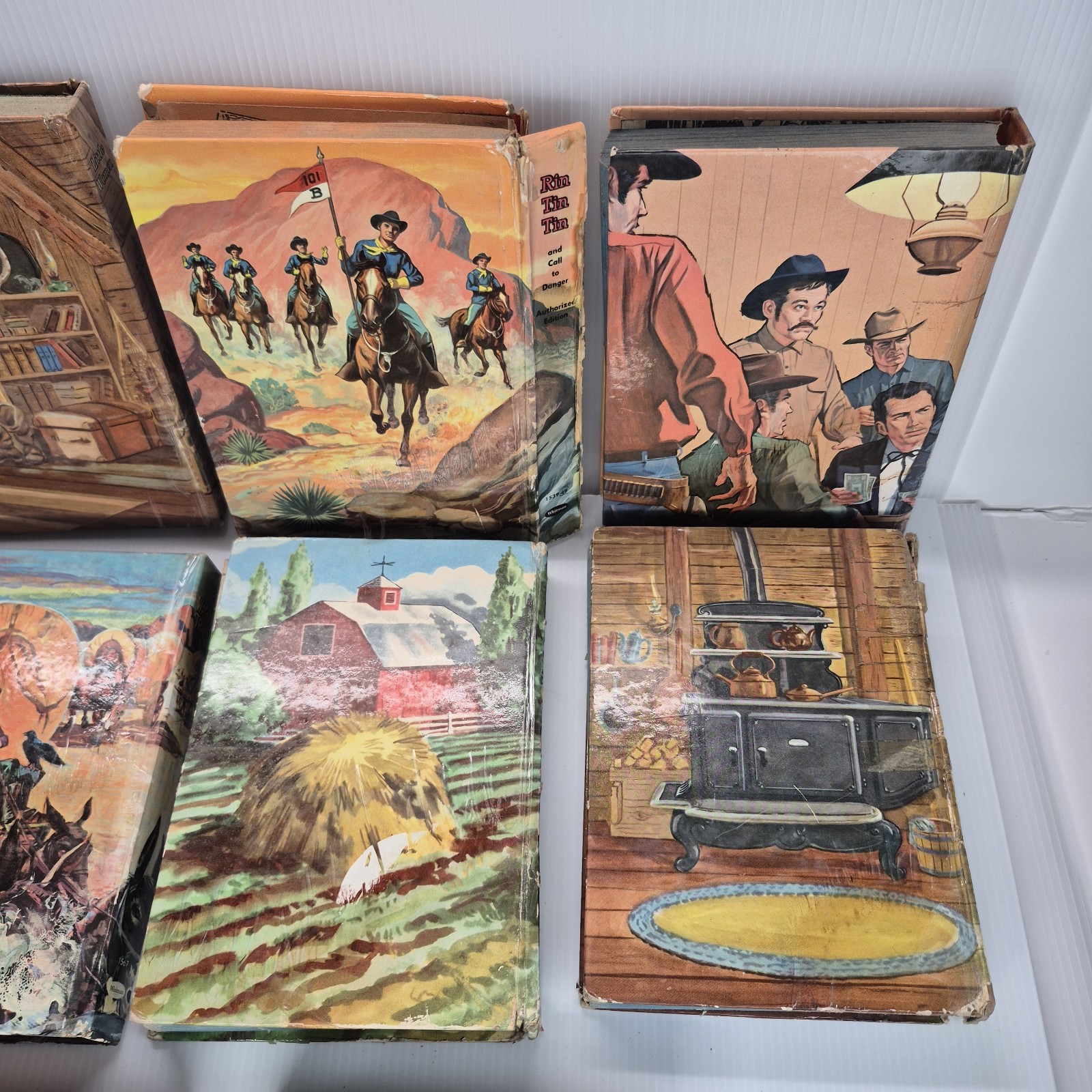 vintage Whitman publishing hardcover books featuring Western TV show Lot Of 11