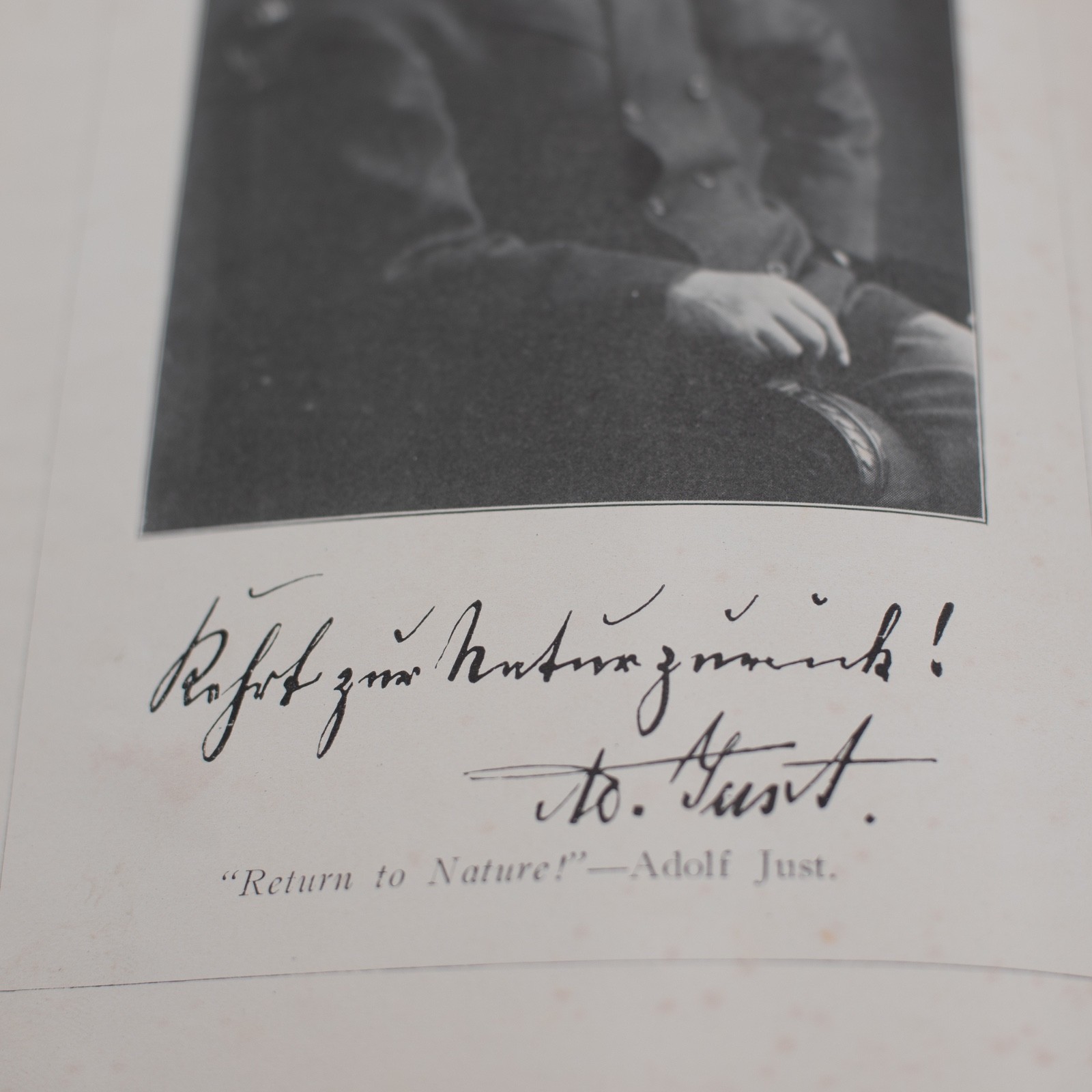 1903 Return to Nature Adolf Just First English Ed Naturopathy Volume 1