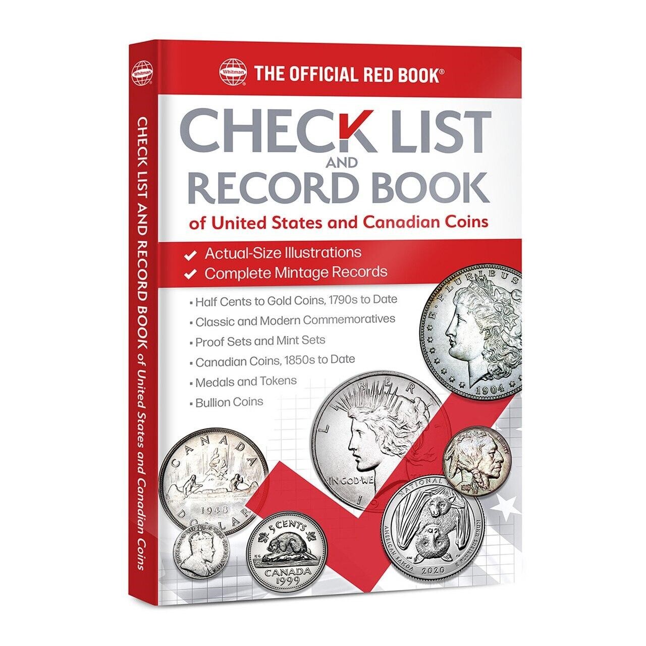 Check List & Record Book of US & Canadian Coins Collection Track Write Notes