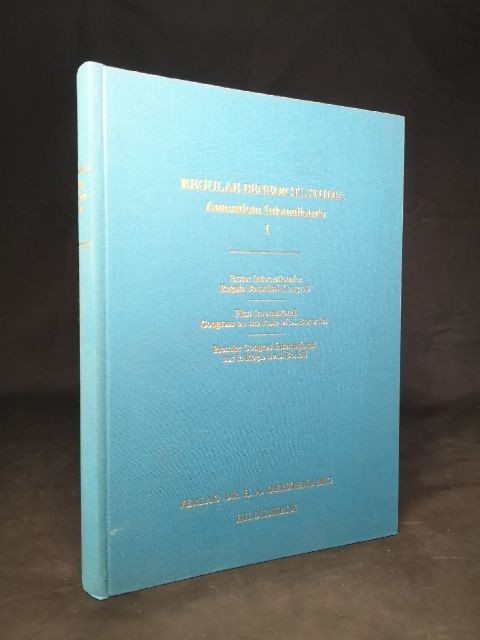 First International Regula Benedicti Congress = First International Congress o