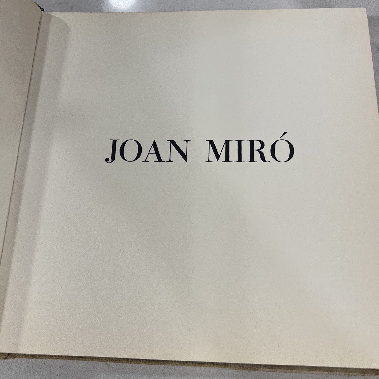 Joan Miro (Famous Artist) Fotoscop Visual Language Hardcover w/DJ Illustrated