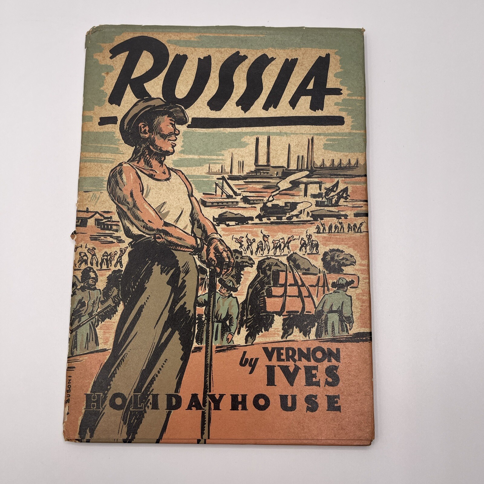 Russia By Vernon Ives ~ 1943 HC/DJ Holiday House