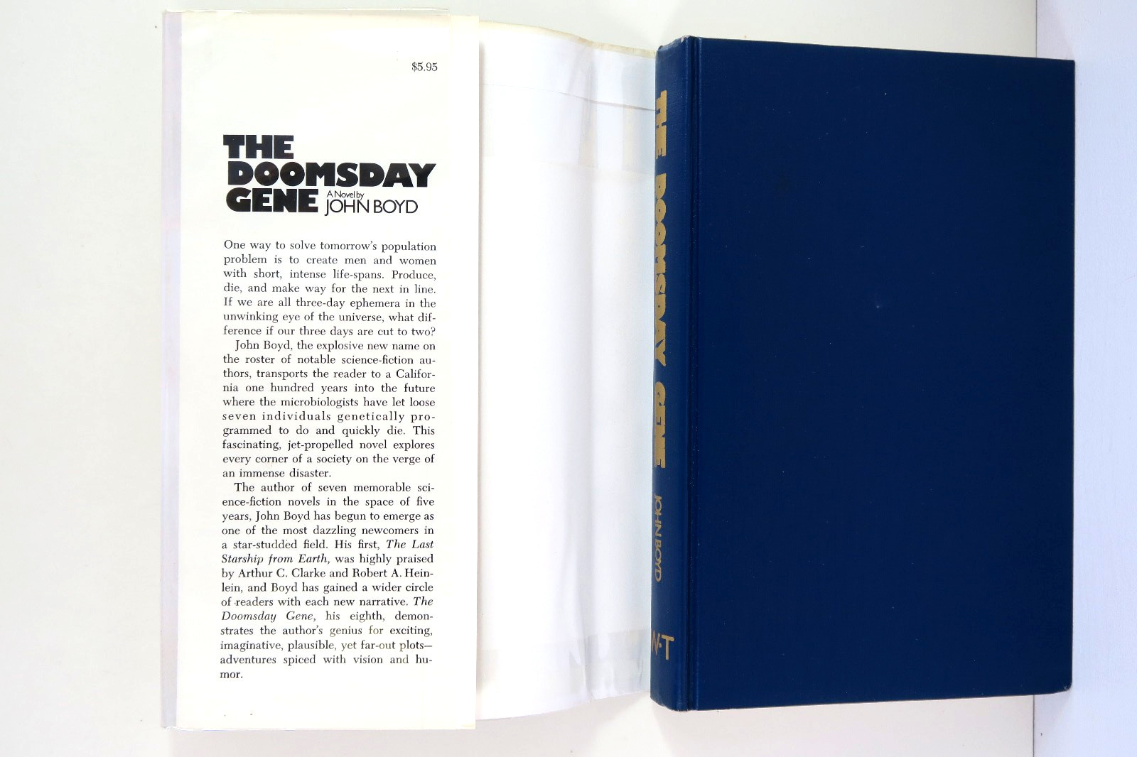 The Doomsday Gene John Boyd 1973 Weybright & Talley 1st Edition HC/DJ
