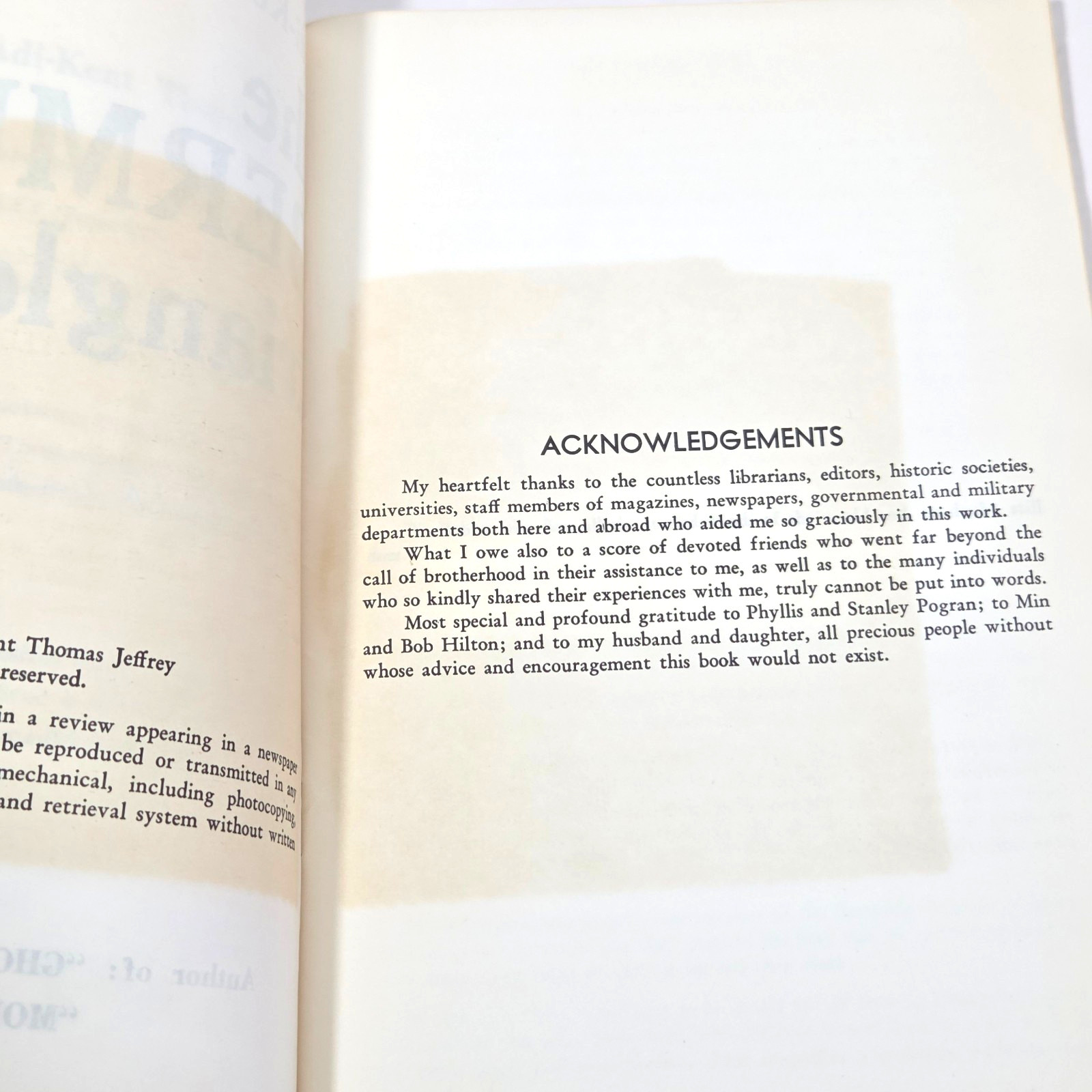 SIGNED 1973 1st Ed The Bermuda Triangle Adi-Kent Thomas Jeffrey Autograph