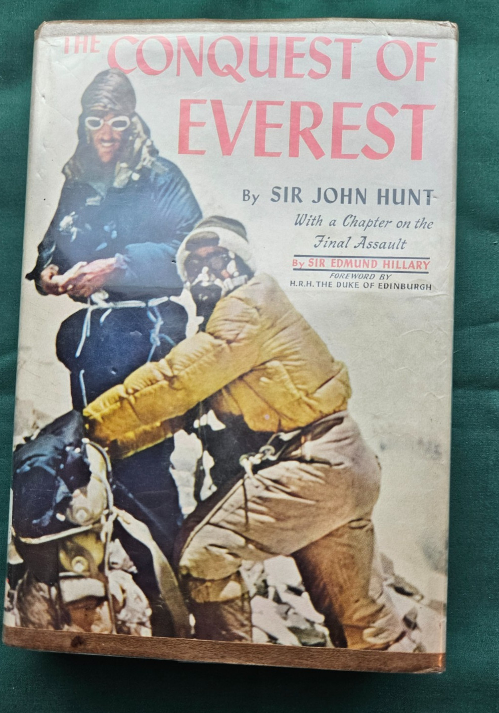THE CONQUEST OF EVEREST Sir John Hunt Hardcover w/ DJ 1954 Mountaineering