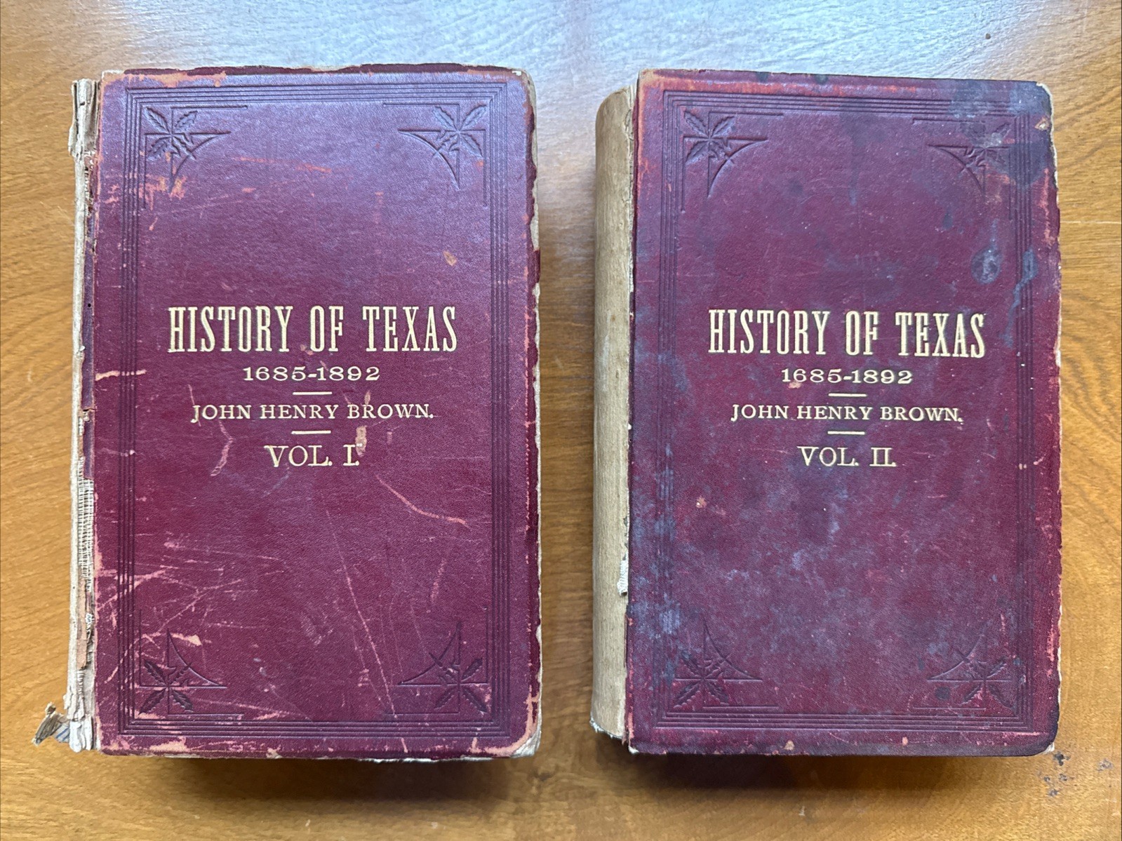 History of Texas, from 1685-1892 (Vols. 1 & 2) – Brown (1892-93, Jenkins BTB 22)