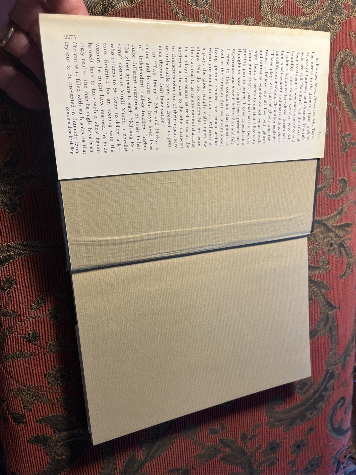 Peter TAYLOR / Presences Seven Dramatic Pieces First Edition 1973