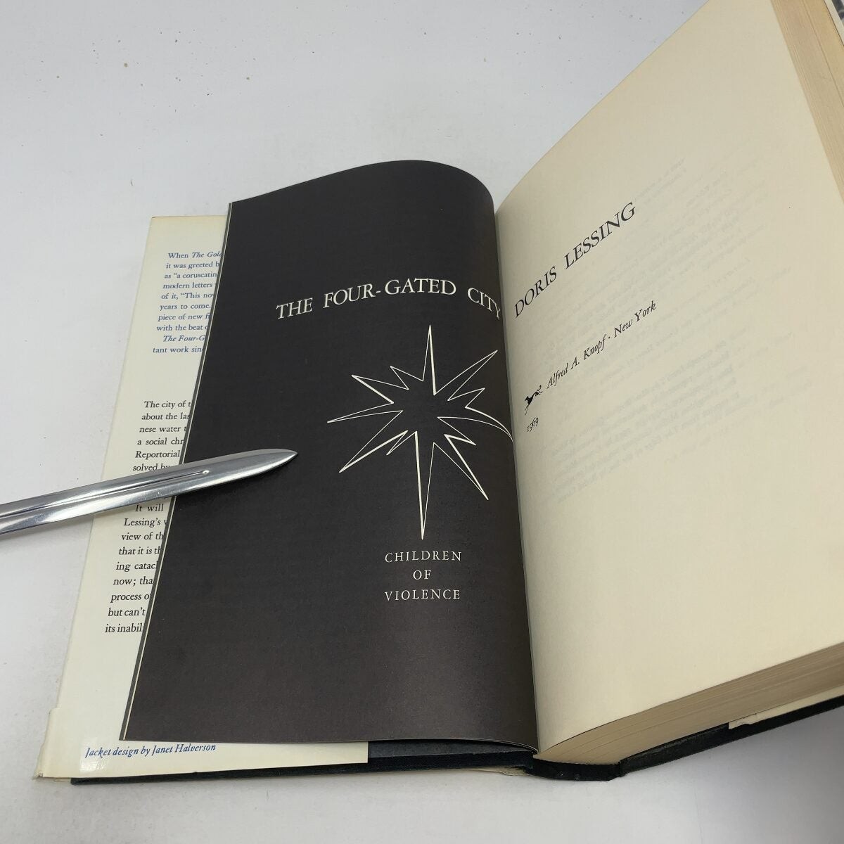 The Four Gated City by Doris Lessing HC First Edition Very Good 1969