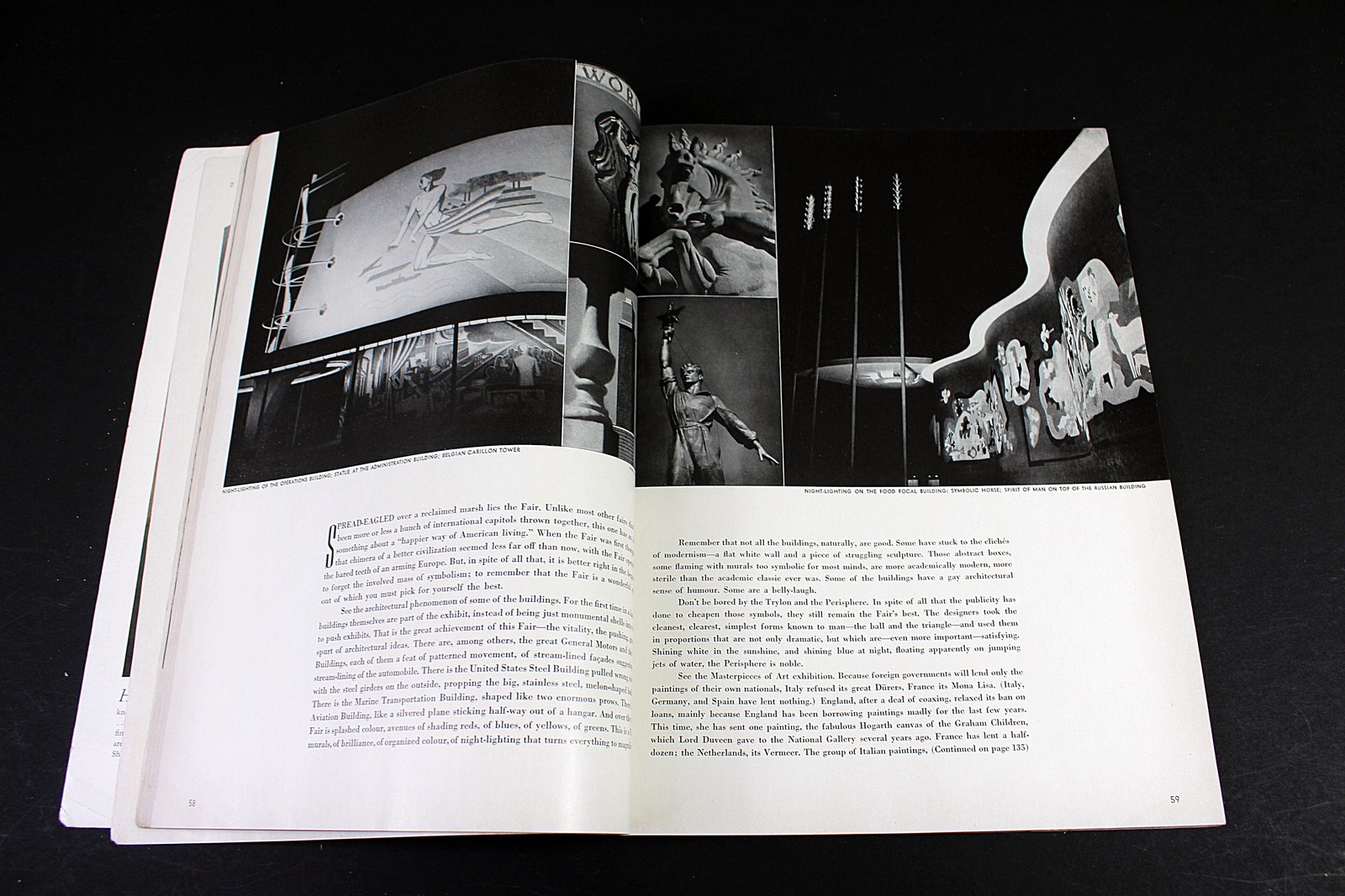 Vogue Magazine May 1 1939 World’s Fair Illustrated Fashion Ads