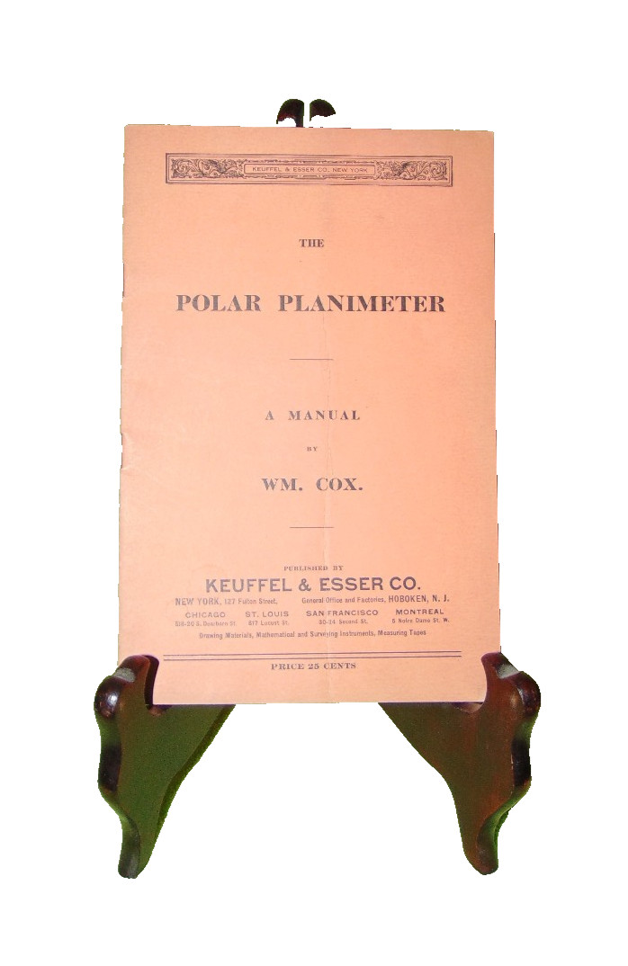 The Polar Planimeter Manual WM Cox Keuffel & Esser Surveying Instrument Book